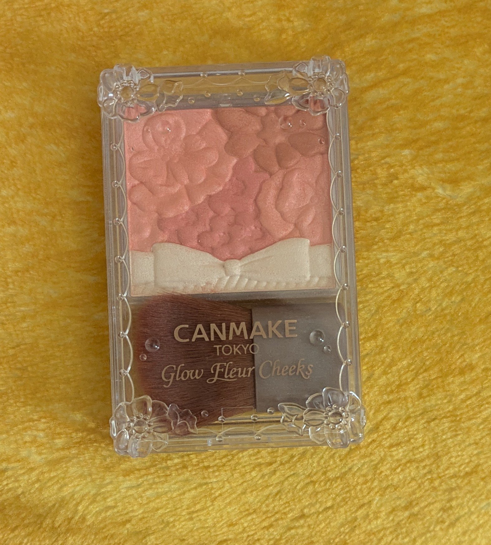 グロウフルールチークス 03 フェアリーオレンジフルール/キャンメイク/パウダーチークを使ったクチコミ（2枚目）