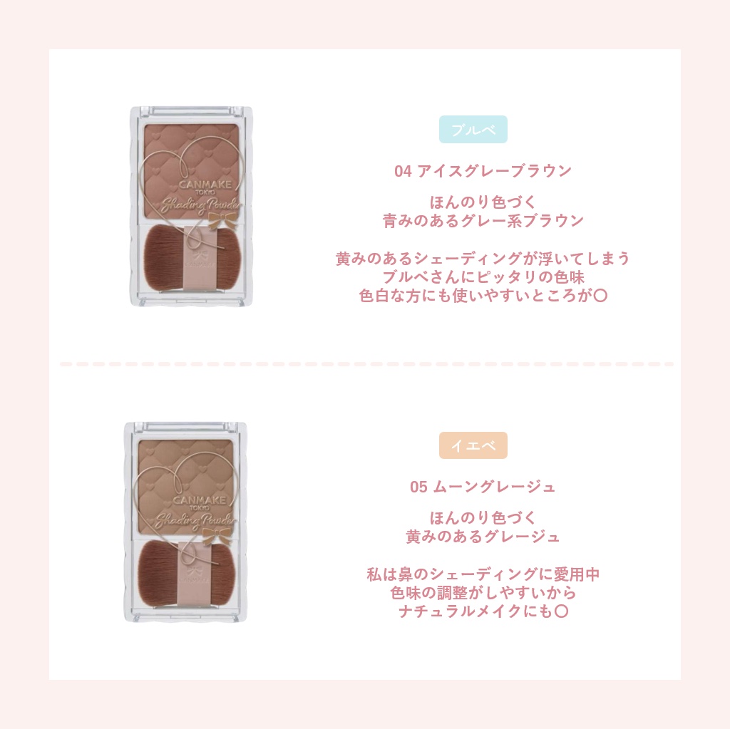 シェーディングパウダー/キャンメイク/シェーディングを使ったクチコミ（3枚目）