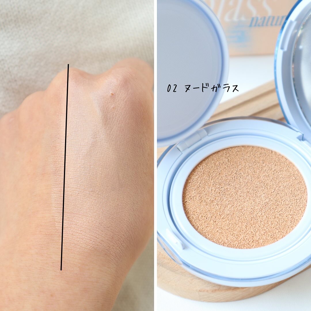 フィー クッションガラス ナチュラル/fwee/クッションファンデーションを使ったクチコミ（3枚目）