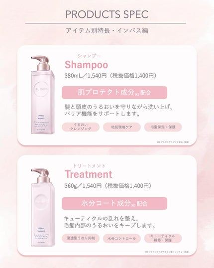 プルント ヴェーリング美容液シャンプー/トリートメント/Purunt./シャンプー・コンディショナーを使ったクチコミ(2枚目)