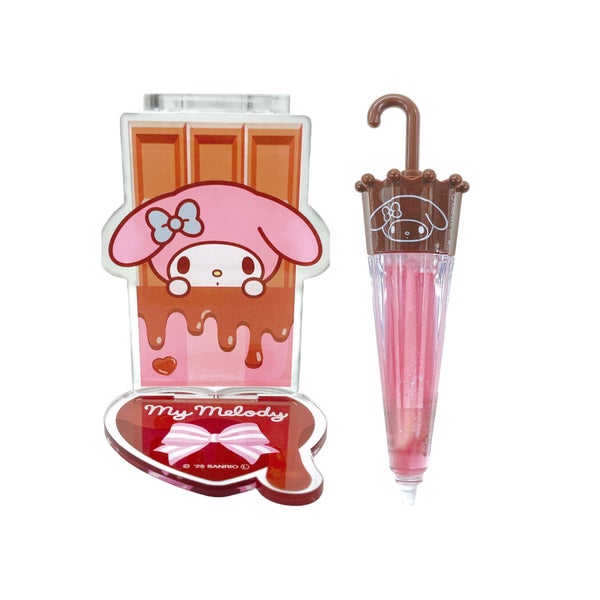 粧美堂からサンリオキャラクターズデザインの「パラソルチョコ風リップグロス」が登場!の画像
