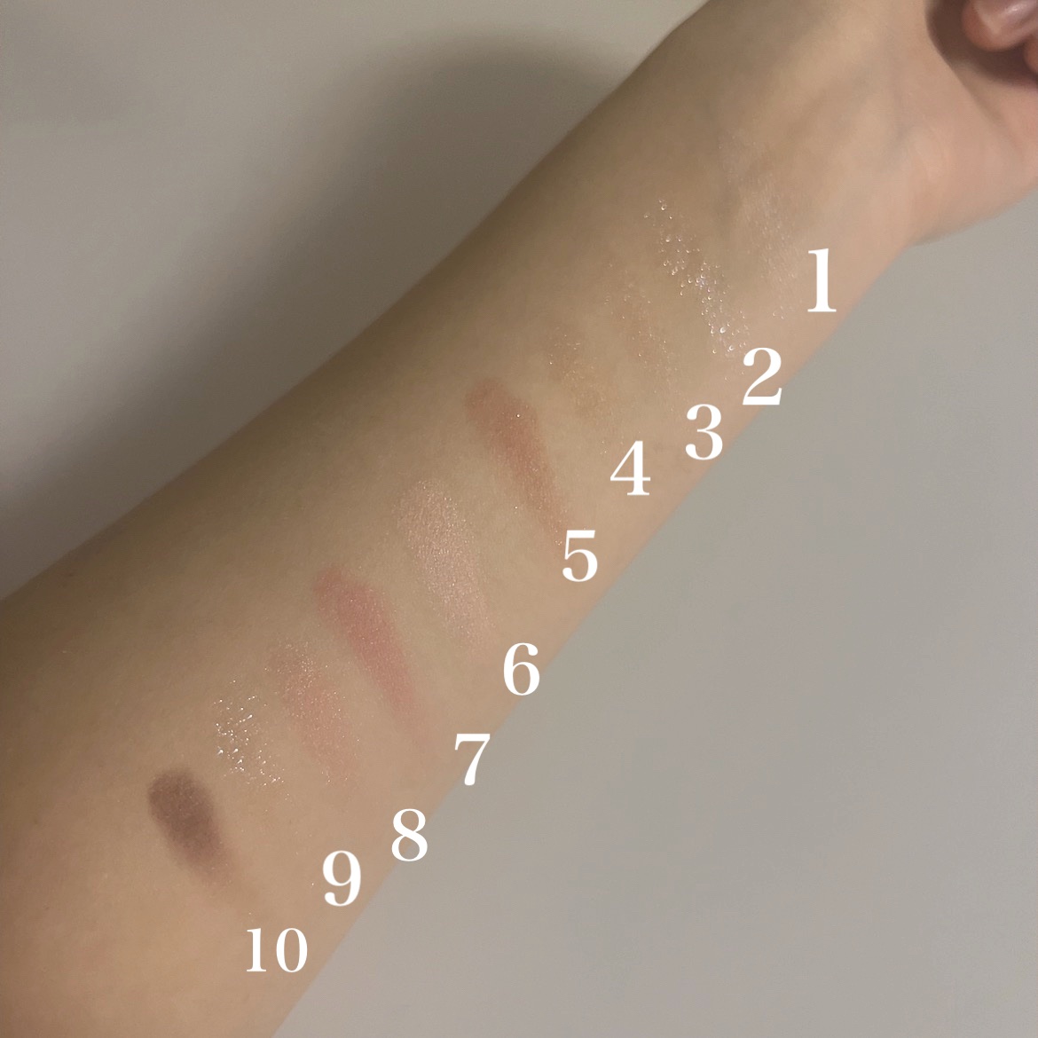 デザイナーアイズ＆チークパレット/PERFECT DIARY/アイシャドウを使ったクチコミ（3枚目）