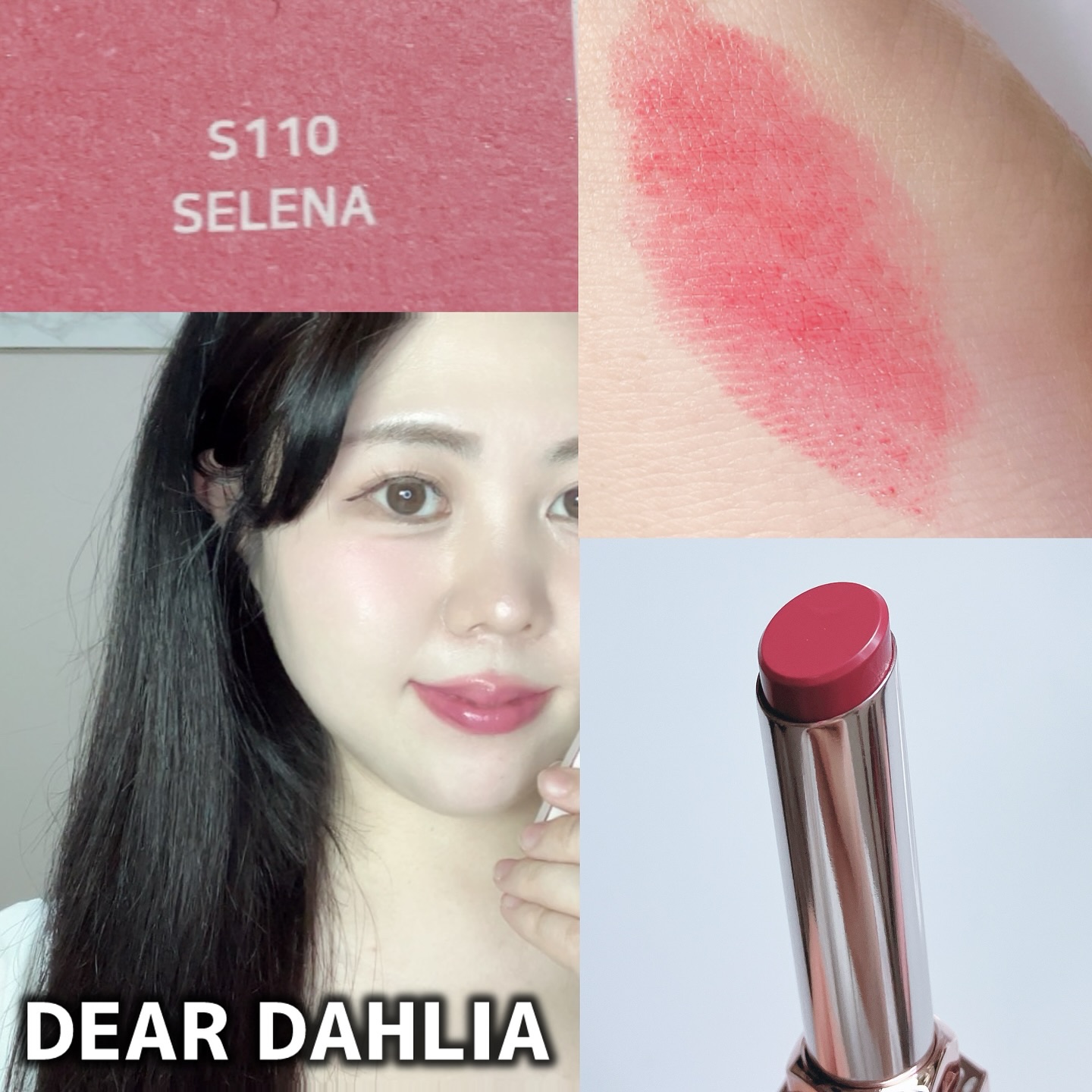 リップアルアグロウシャイン/DEAR DAHLIA/口紅を使ったクチコミ（2枚目）