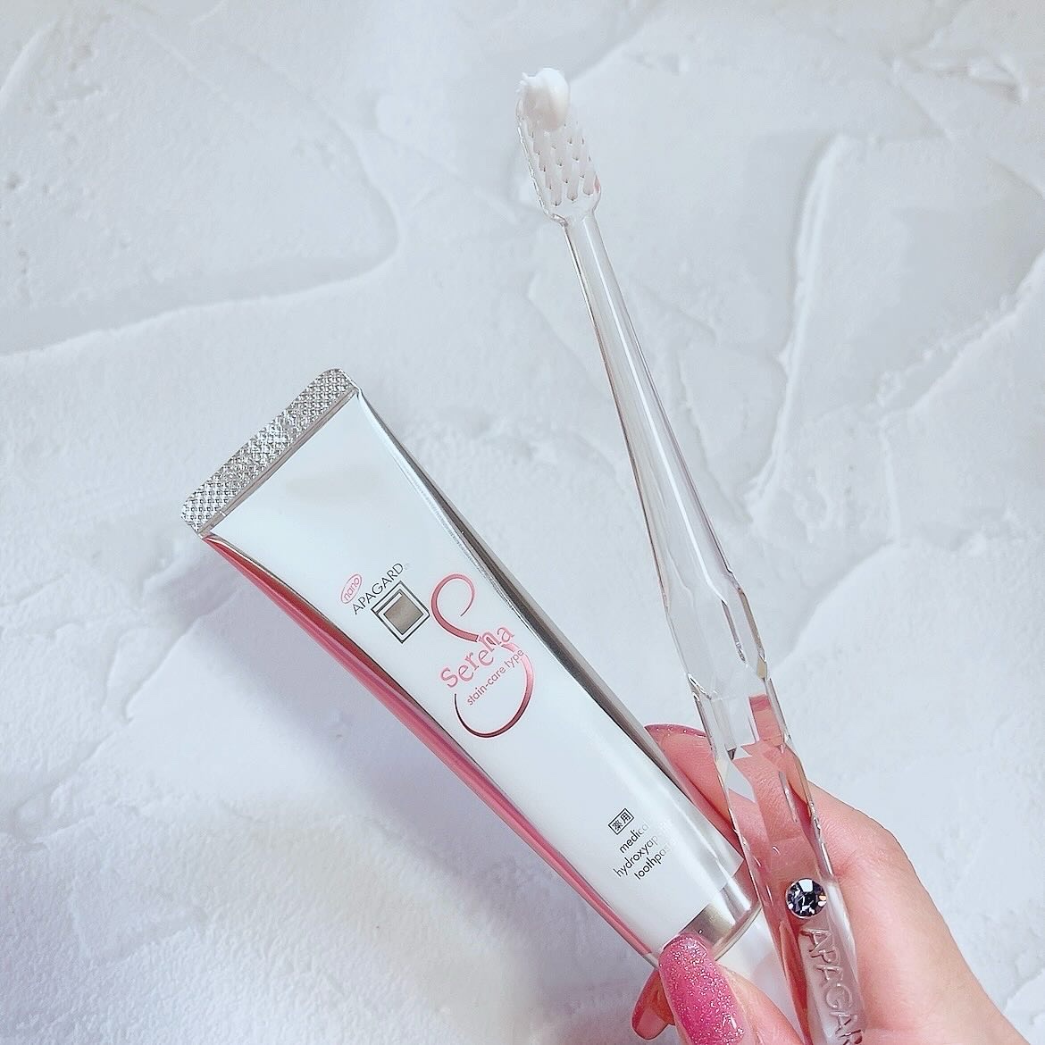 アパガードクリスタル歯ブラシ/アパガード/歯ブラシを使ったクチコミ（2枚目）