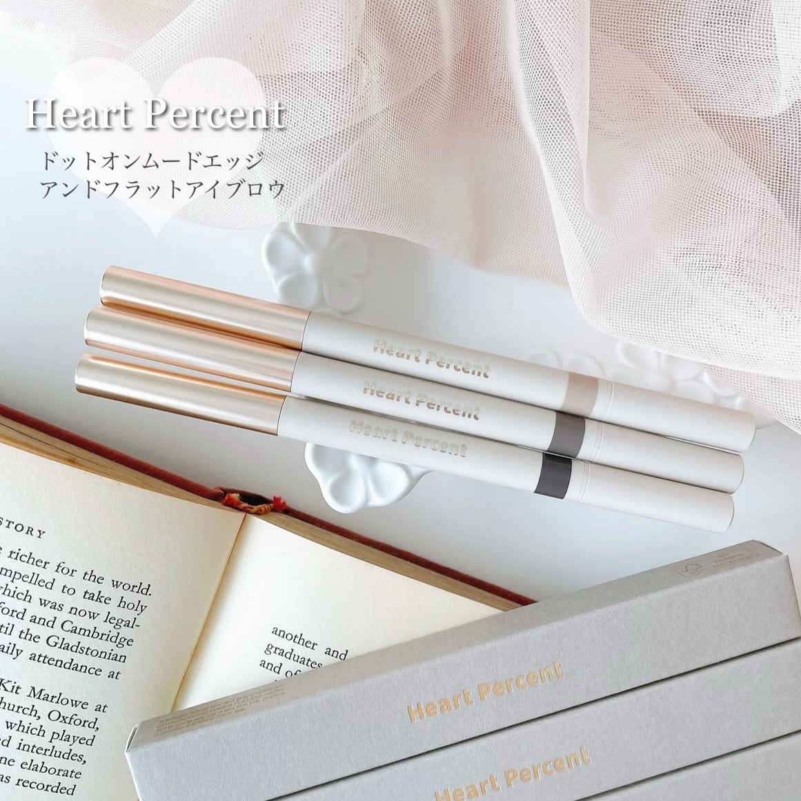 ドット オン ムードエッジ アンド フラットアイブロウ/Heart Percent/アイブロウペンシルを使ったクチコミ（1枚目）