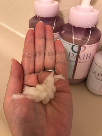 アンドペア コントロール リペア 2in1 シャンプー&ヘアトリートメント/&PAIR/市販シャンプーを使ったクチコミ(4枚目)