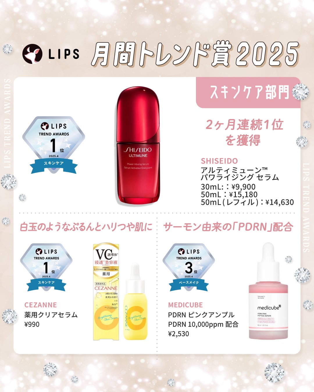 LIPS公式アカウント on LIPS 「/#LIPS月間トレンド賞🏆2025年4月を発表しました✨\S..」(3枚目)