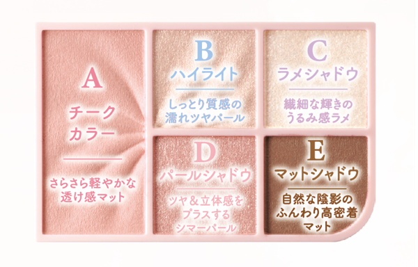セザンヌから5色入りのマルチフェイスパレット「セザンヌ フェイスアイパレット」が登場!の画像