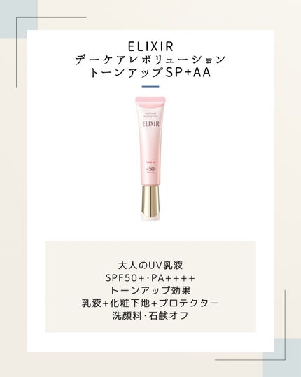 エリクシール デーケアレボリューション トーンアップ SP+ aa/エリクシール/化粧下地を使ったクチコミ(1枚目)