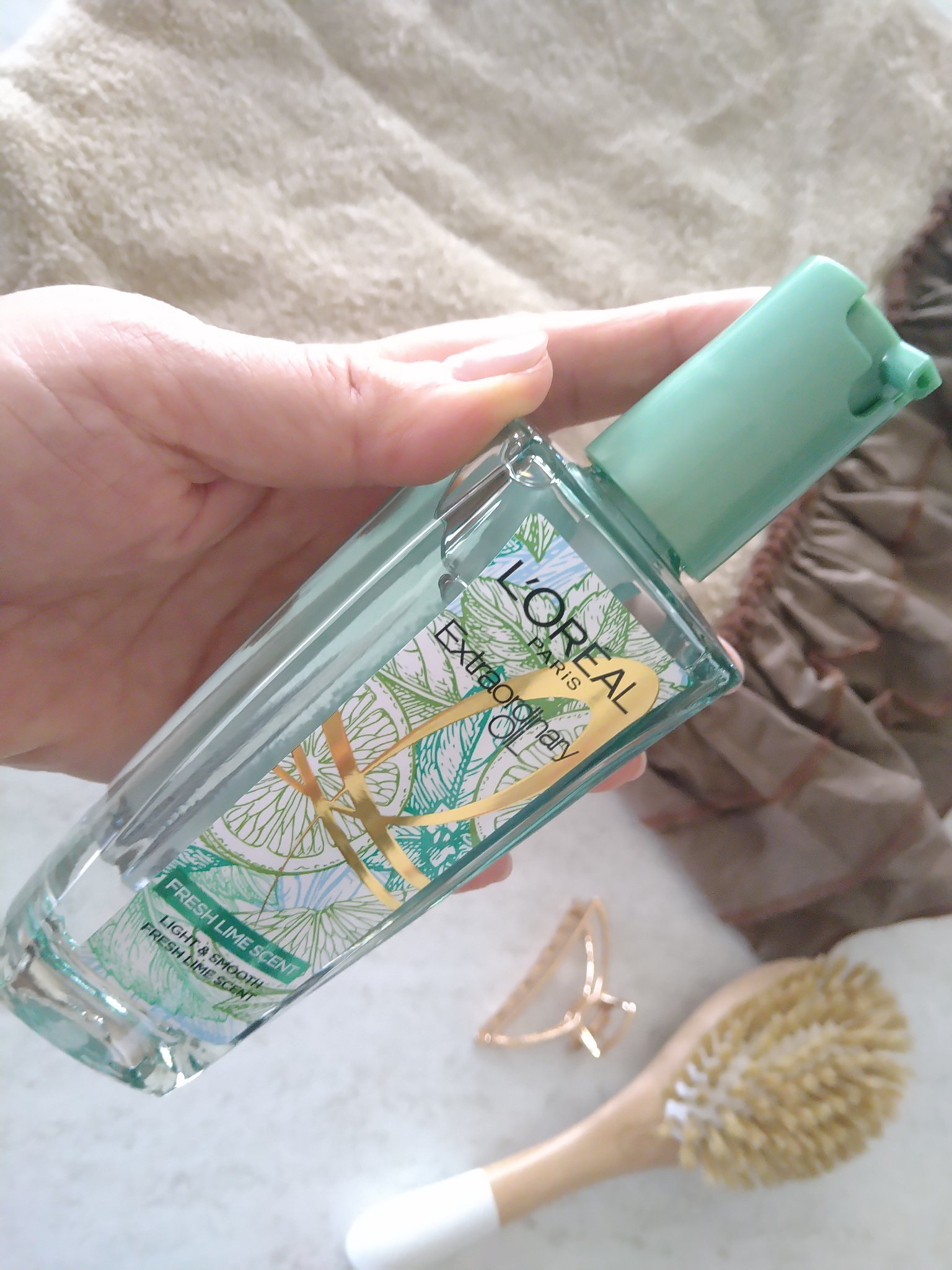 ロレアル パリ エクストラオーディナリー クリアライム/ロレアル パリ/ヘアオイルを使ったクチコミ（3枚目）