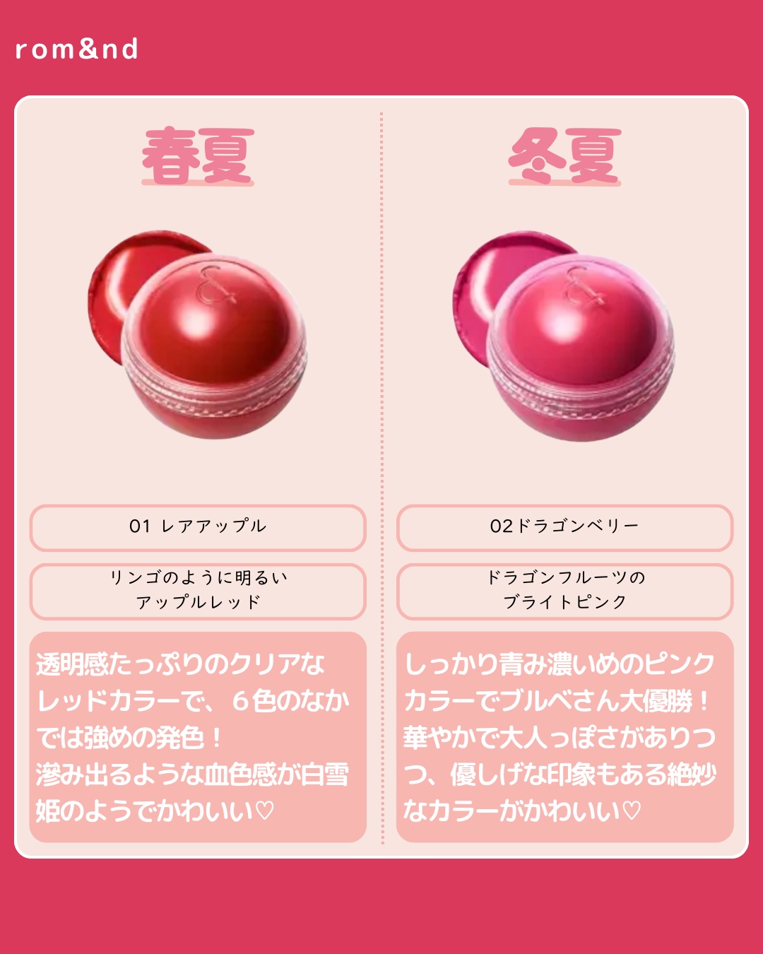 ジューシーロールチーク/rom&nd/ジェル・クリームチークを使ったクチコミ（3枚目）