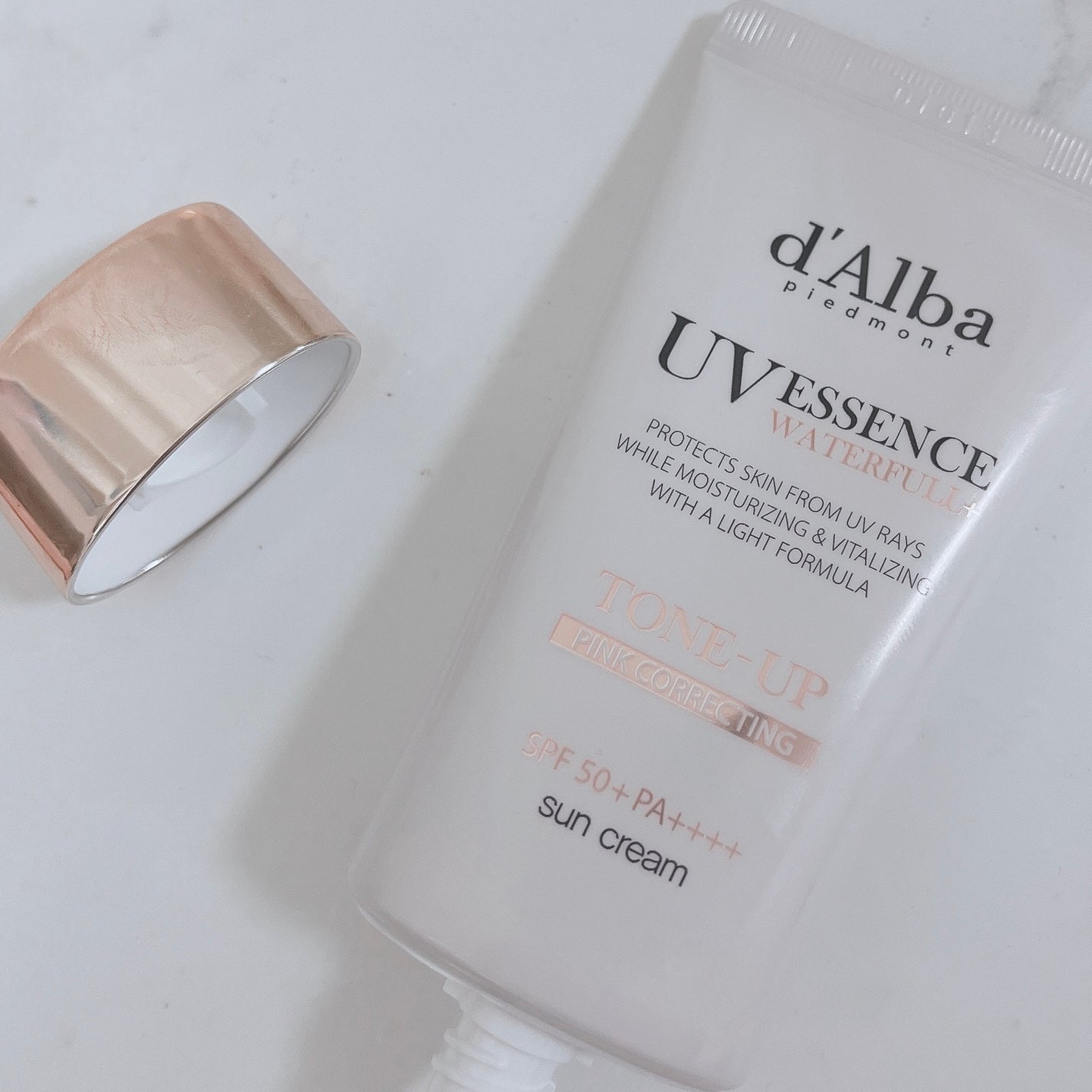 ウォータフルトーンアップサンクリーム/ダルバ/日焼け止めクリームを使ったクチコミ(3枚目)