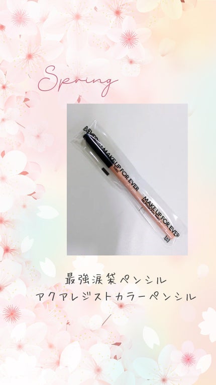 アクアレジスト カラーペンシル/MAKE UP FOR EVER/ペンシルアイライナーを使ったクチコミ(1枚目)