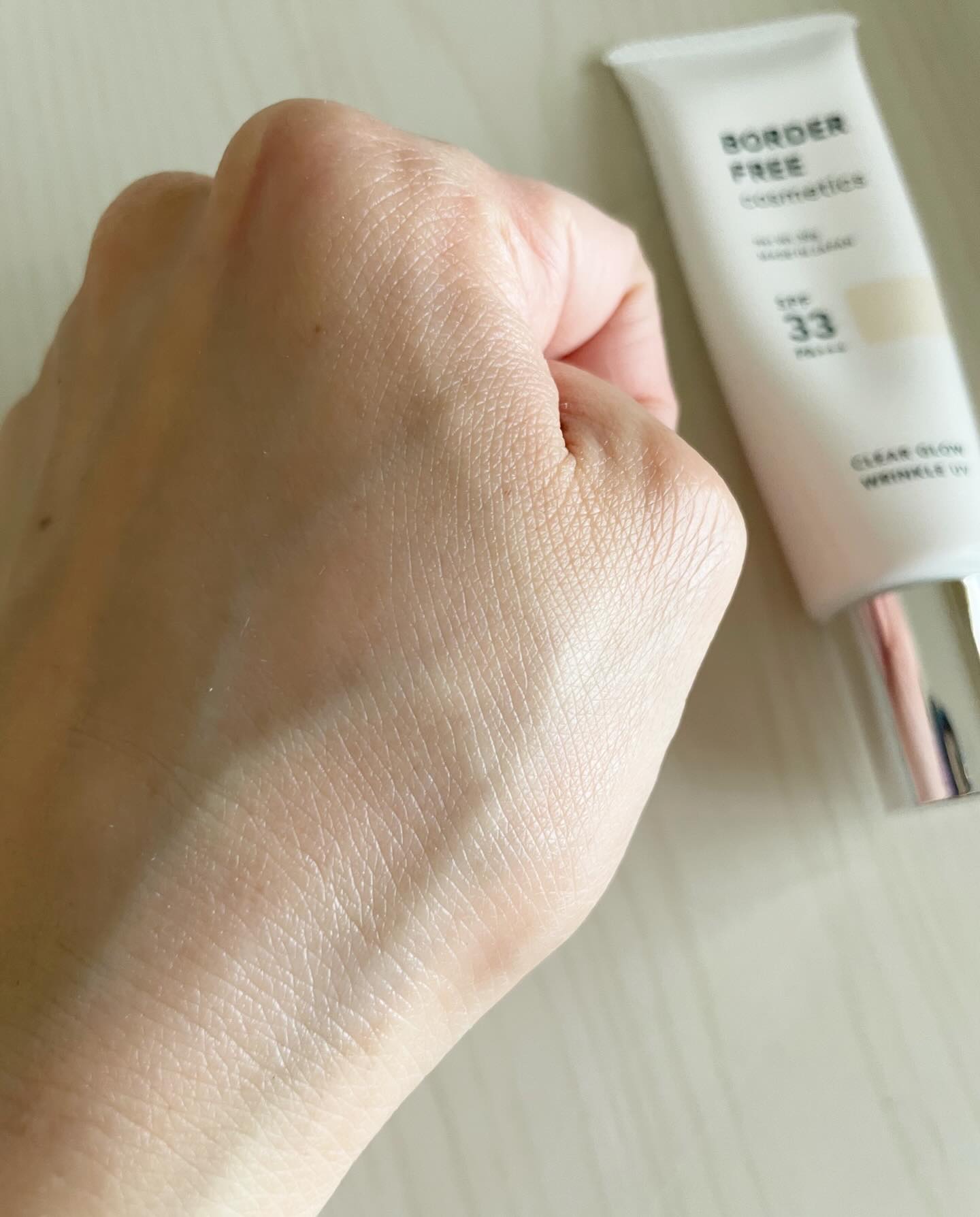 クリアグロウリンクルUV/BORDER FREE cosmetics/日焼け止め・UVケアを使ったクチコミ（3枚目）