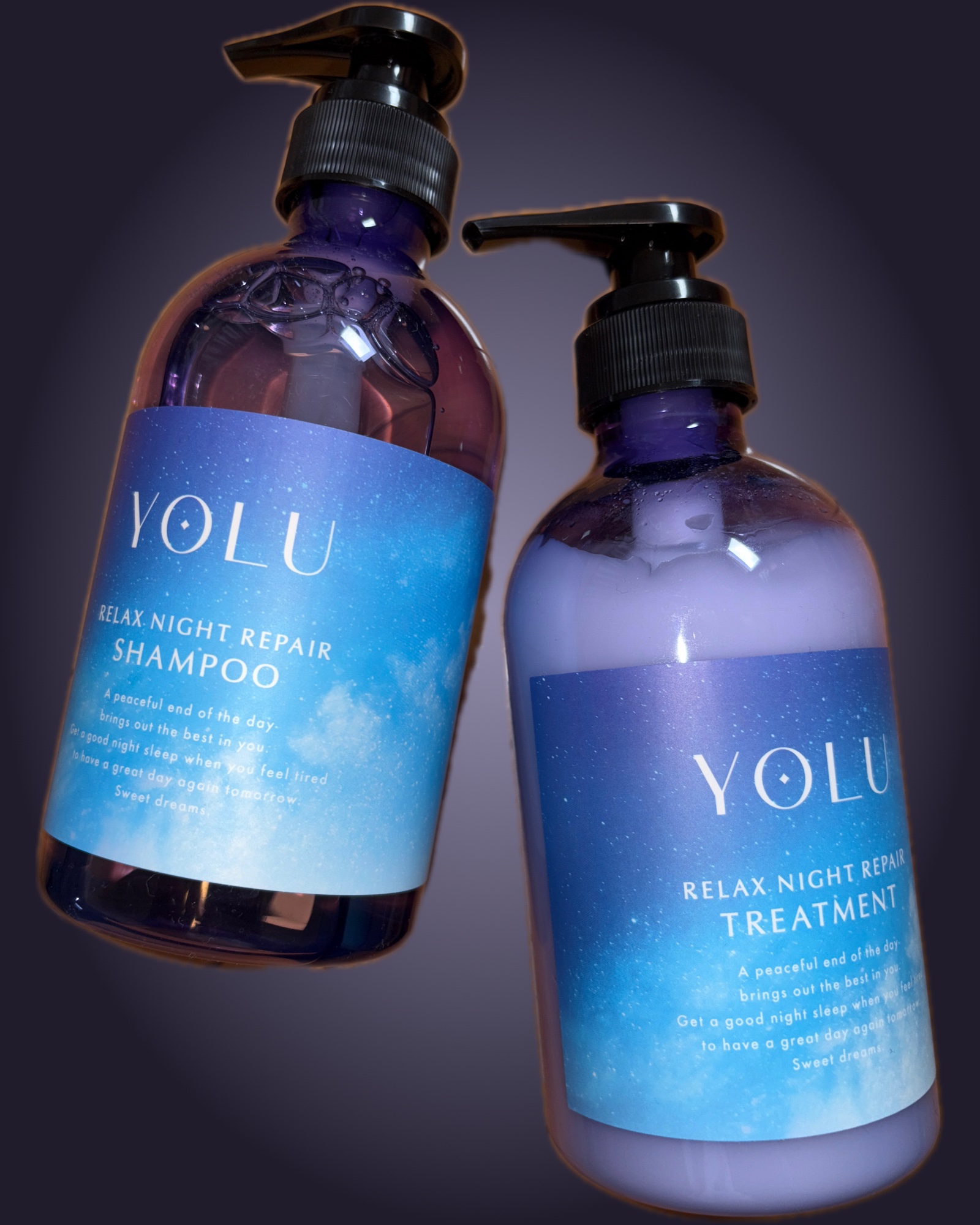 リラックスナイトリペア シャンプー／トリートメント/YOLU/シャンプー・コンディショナーを使ったクチコミ（1枚目）