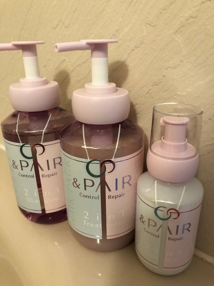 アンドペア コントロール リペア 2in1 シャンプー&ヘアトリートメント/&PAIR/市販シャンプーを使ったクチコミ(1枚目)