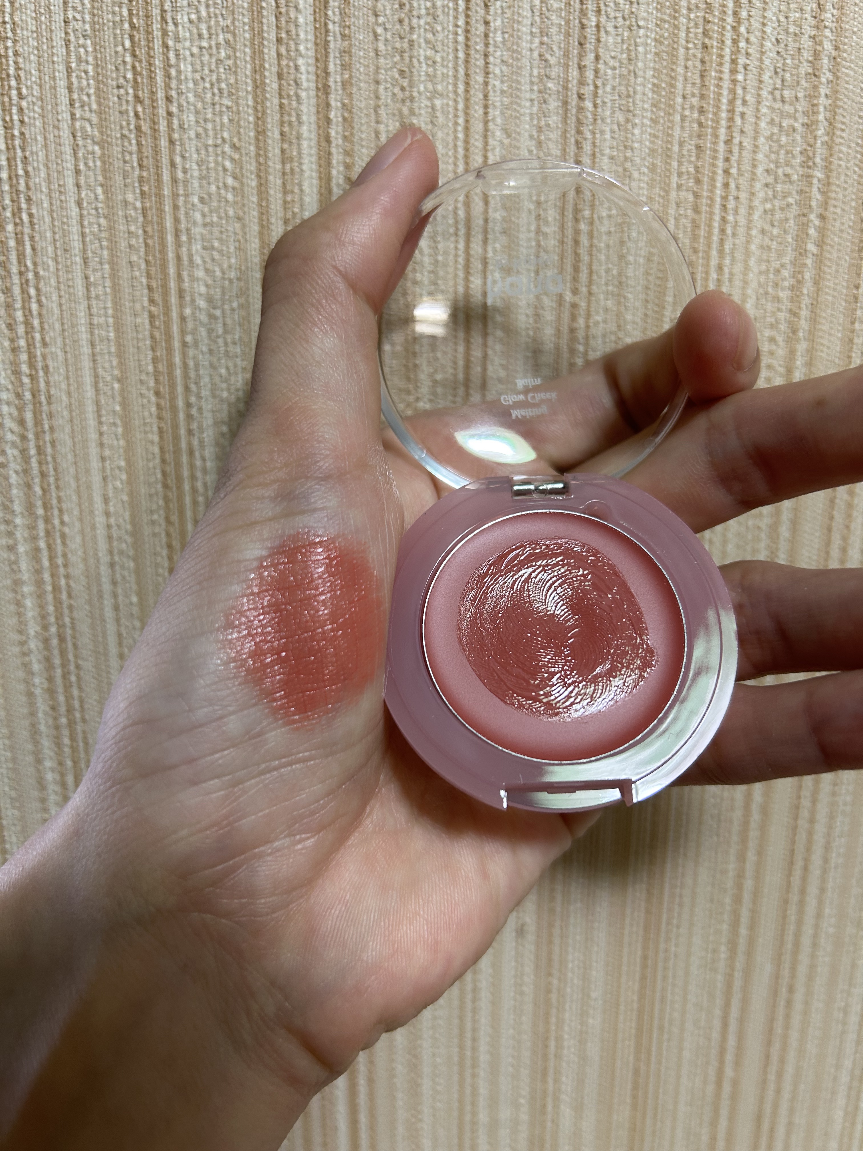 メルティンググロウチークバーム/hana by hince/ジェル・クリームチークを使ったクチコミ（1枚目）