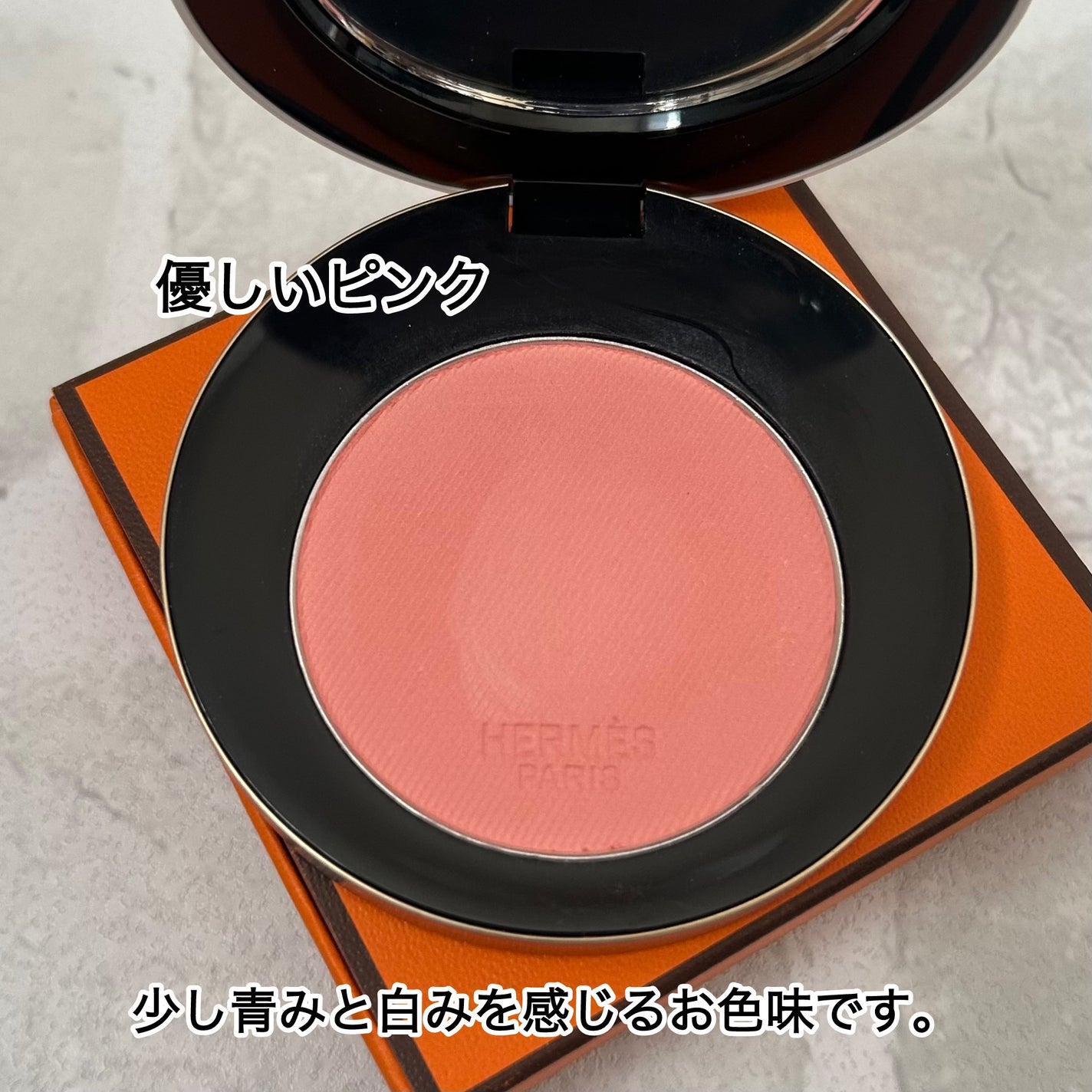 新品 HERMESエルメスチークカラー28 ローズ・エルメス ファー ア ジュ プードル ソワユーズ 28