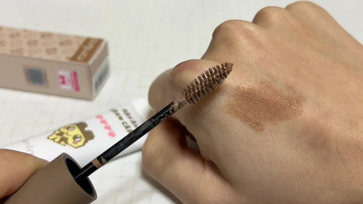 ハンオールブロウカラ/rom&nd/眉マスカラを使ったクチコミ（3枚目）