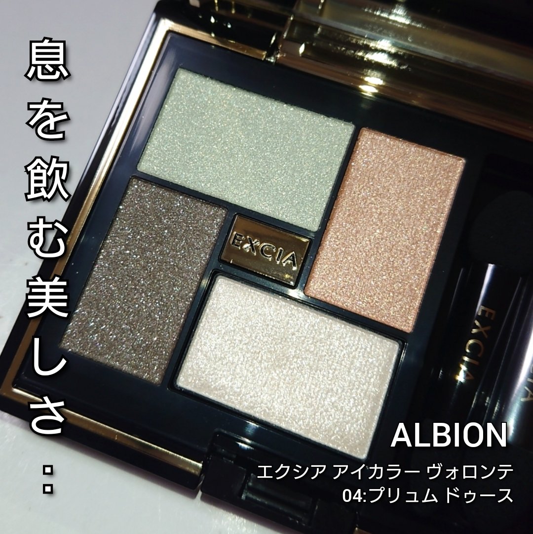 エクシア アイカラー ヴォロンテ 04 プリュム ドゥース/ALBION/アイシャドウパレットを使ったクチコミ（2枚目）