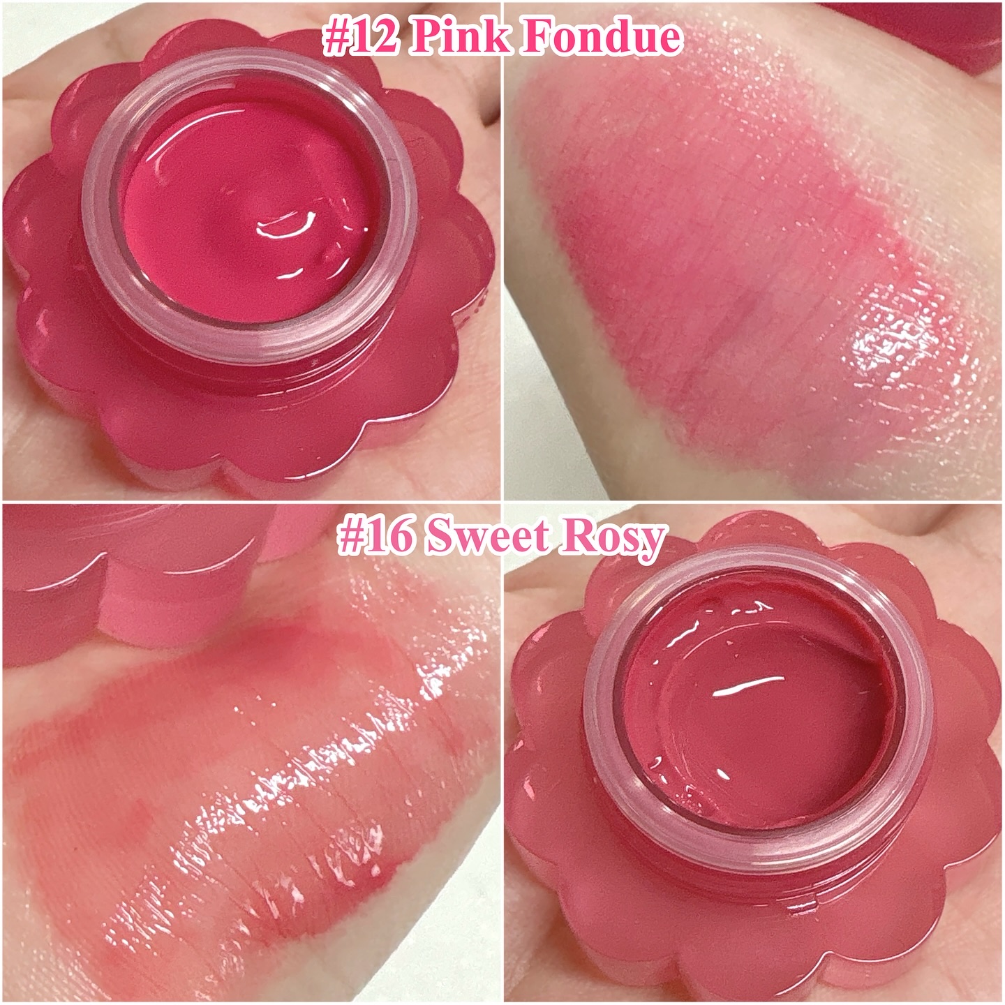 チューインググロウポット 12 ピンクフォンデュ/dasique/口紅を使ったクチコミ（2枚目）