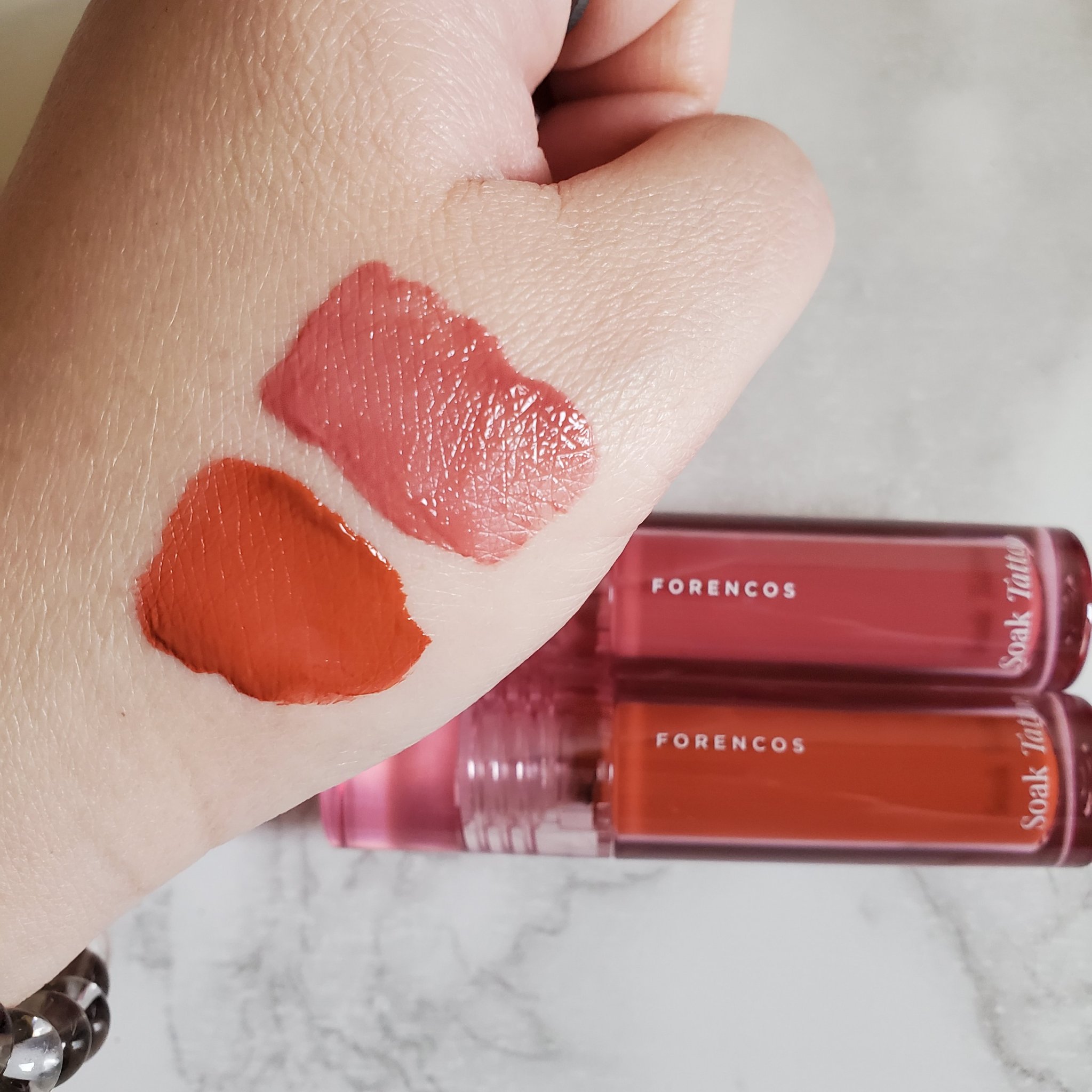 Soak Tattoo Tint/フォレンコス/リップグロスを使ったクチコミ（2枚目）