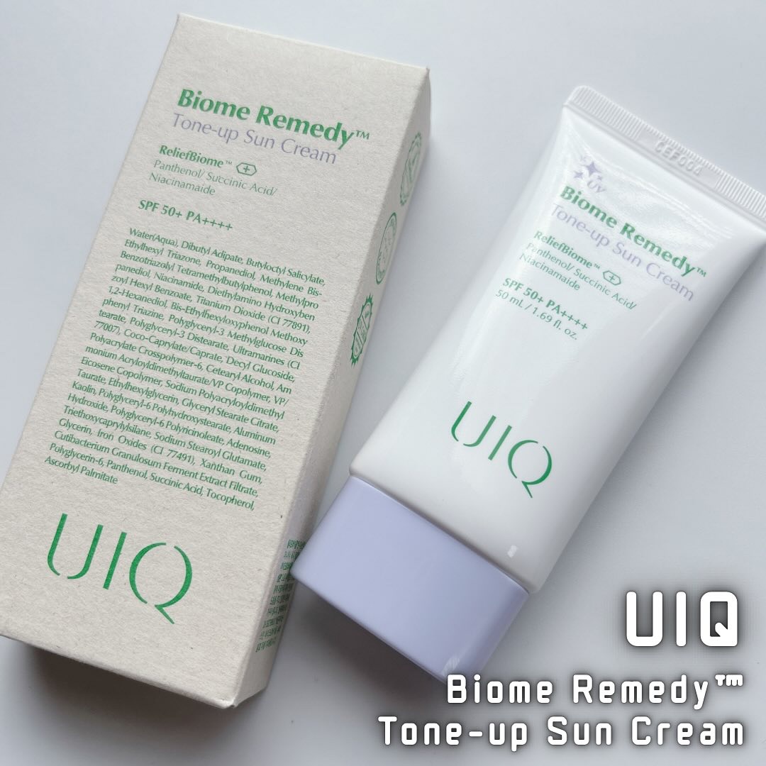 バイオームレメディパープルトーンアップUVクリーム/UIQ/日焼け止めクリームを使ったクチコミ（1枚目）
