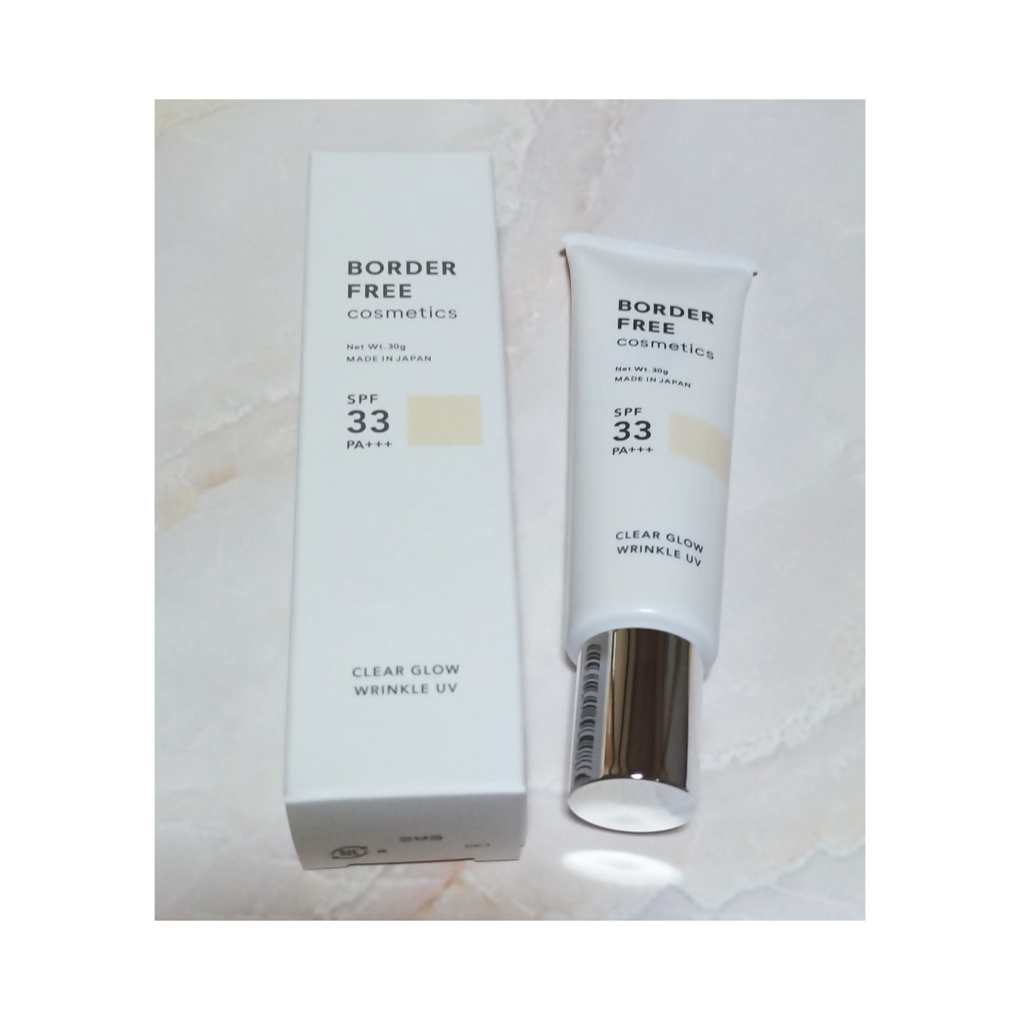 クリアグロウリンクルUV/BORDER FREE cosmetics/日焼け止め・UVケアを使ったクチコミ（1枚目）