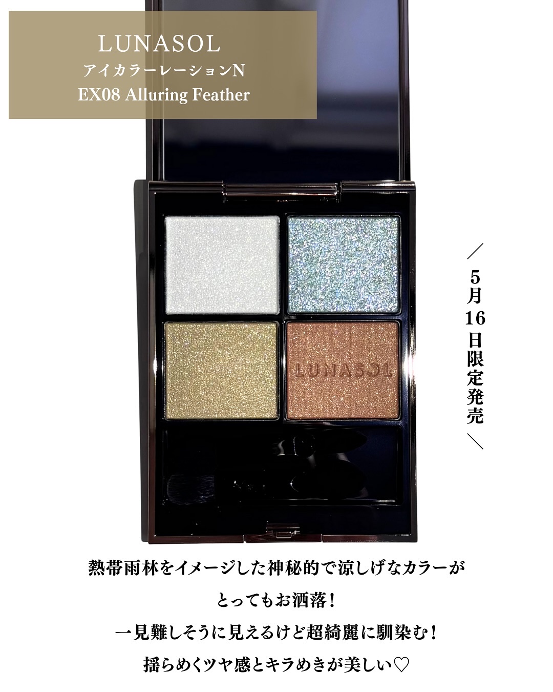 ルナソル アイカラーレーションN/LUNASOL/アイシャドウパレットを使ったクチコミ（2枚目）