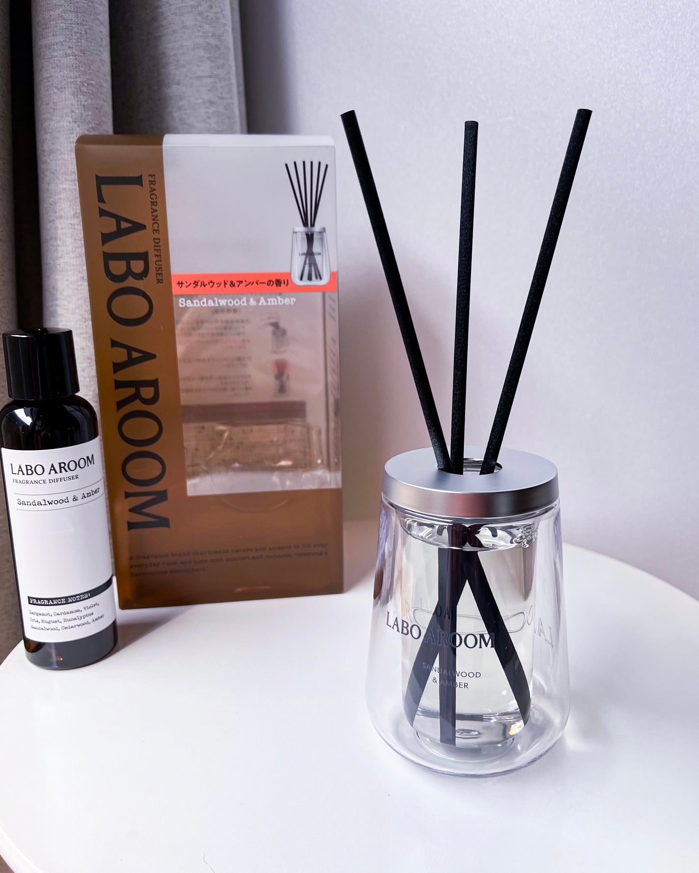 ディフューザー サンダルウッド&アンバー/LABO AROOM/ルームフレグランスを使ったクチコミ(7枚目)