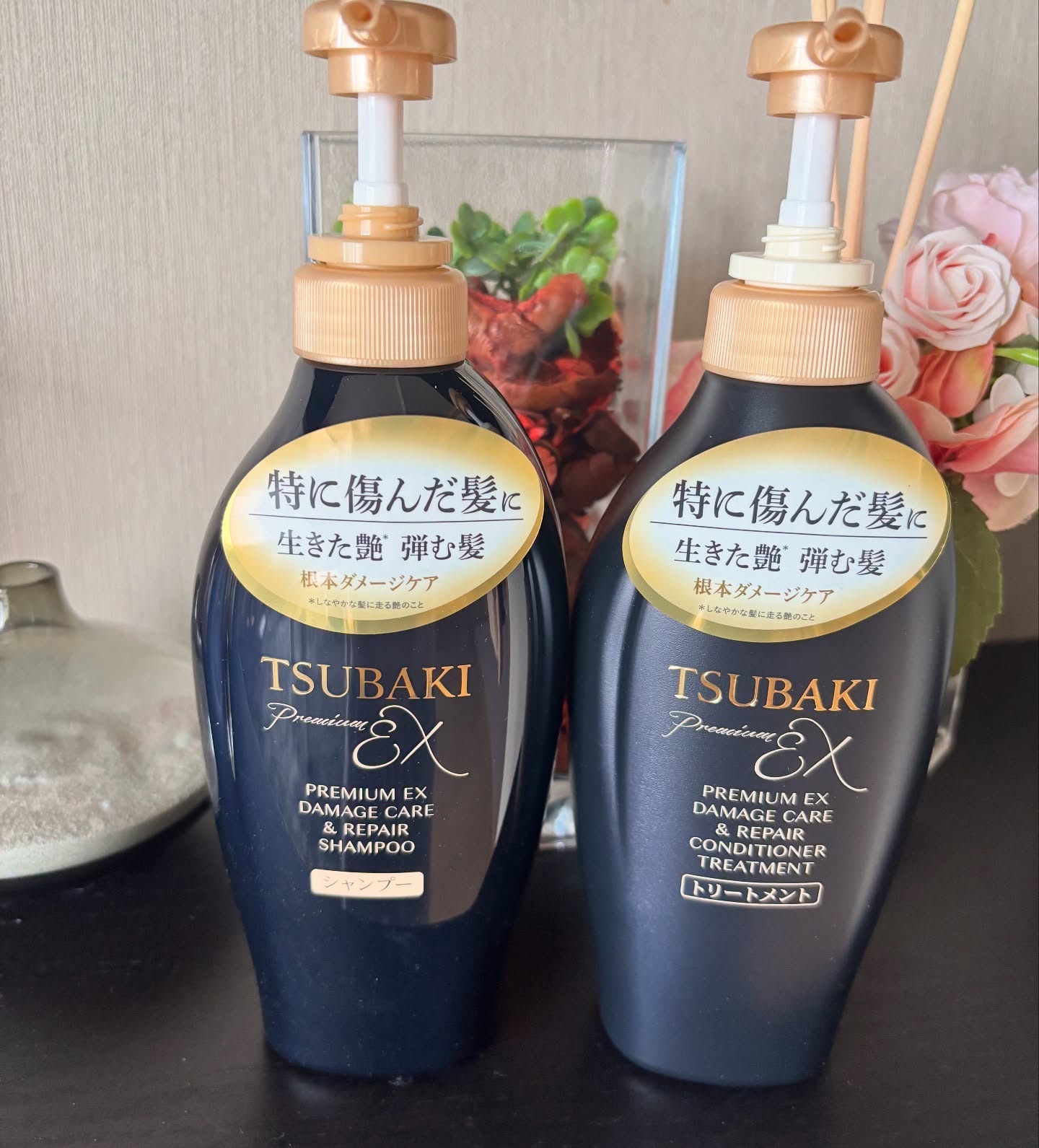 TSUBAKI プレミアムEX ダメージケア＆リペア シャンプー/コンディショナートリートメント/TSUBAKI/シャンプー・コンディショナーを使ったクチコミ（1枚目）