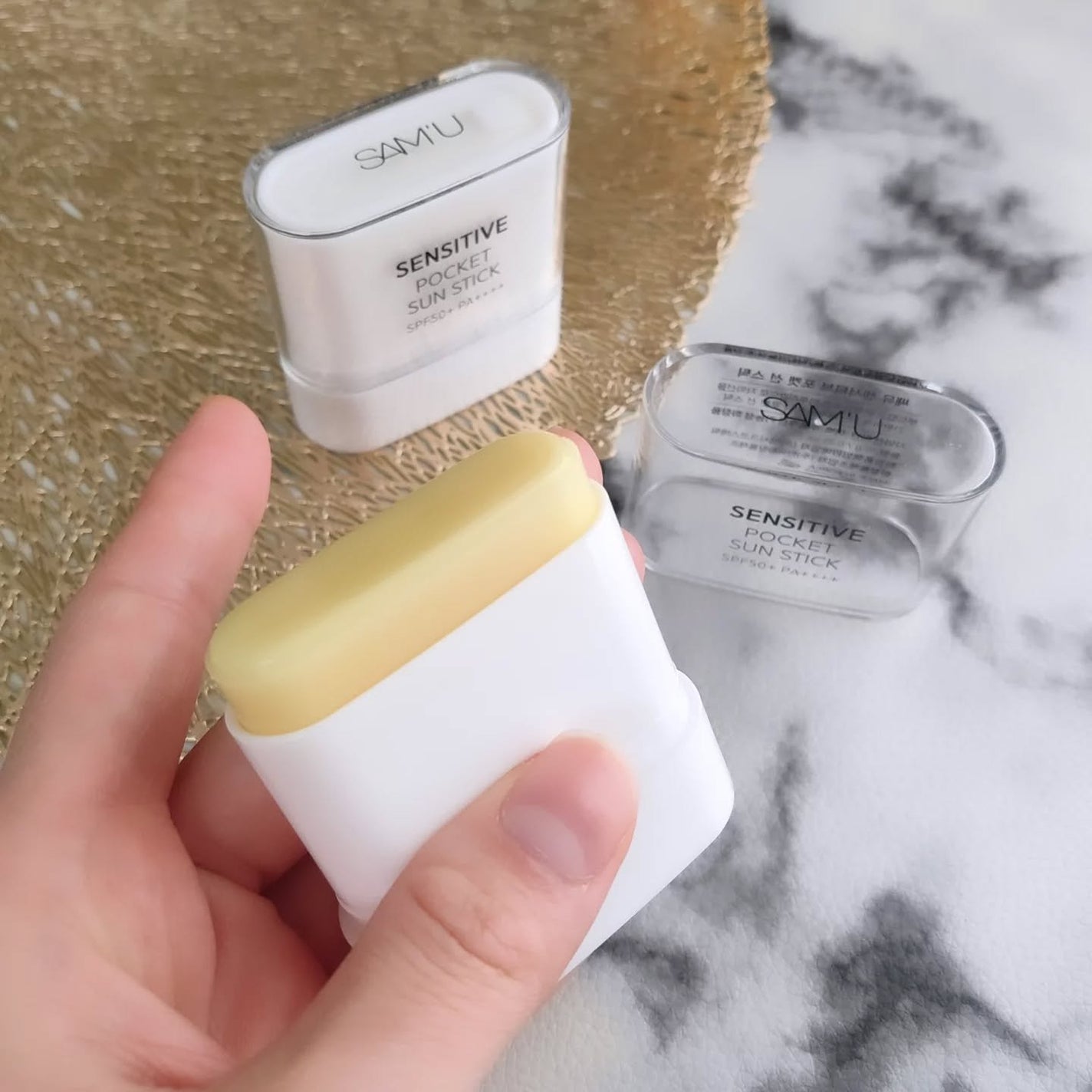 センシティブポケットサンスティック/SAM'U/日焼け止めスティックを使ったクチコミ(4枚目)