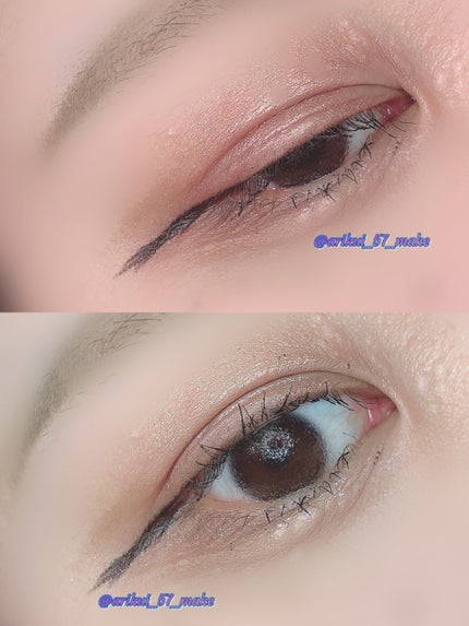 描くふたえアイライナー/CEZANNE/リキッドアイライナーを使ったクチコミ(5枚目)