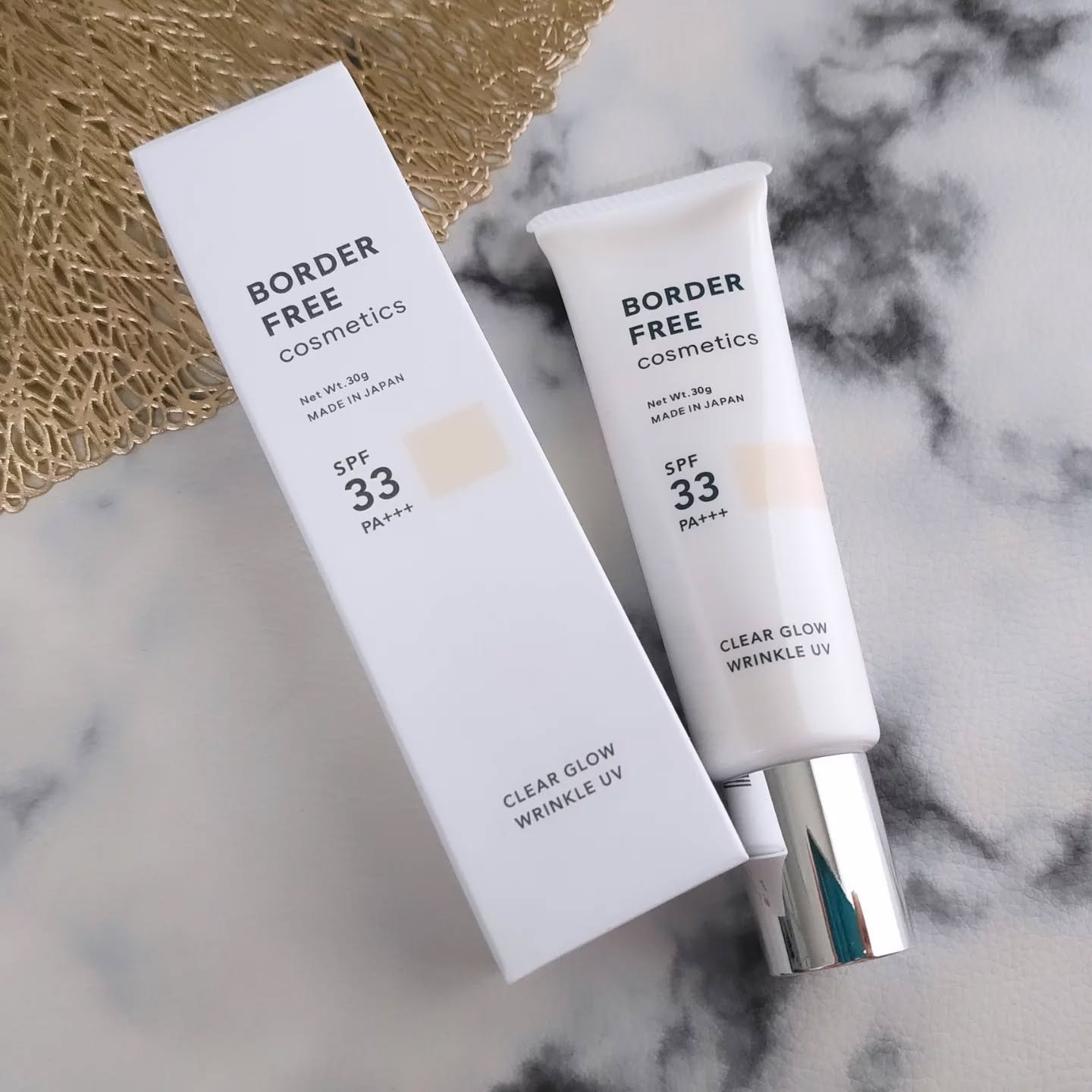 クリアグロウリンクルUV/BORDER FREE cosmetics/日焼け止め・UVケアを使ったクチコミ（2枚目）