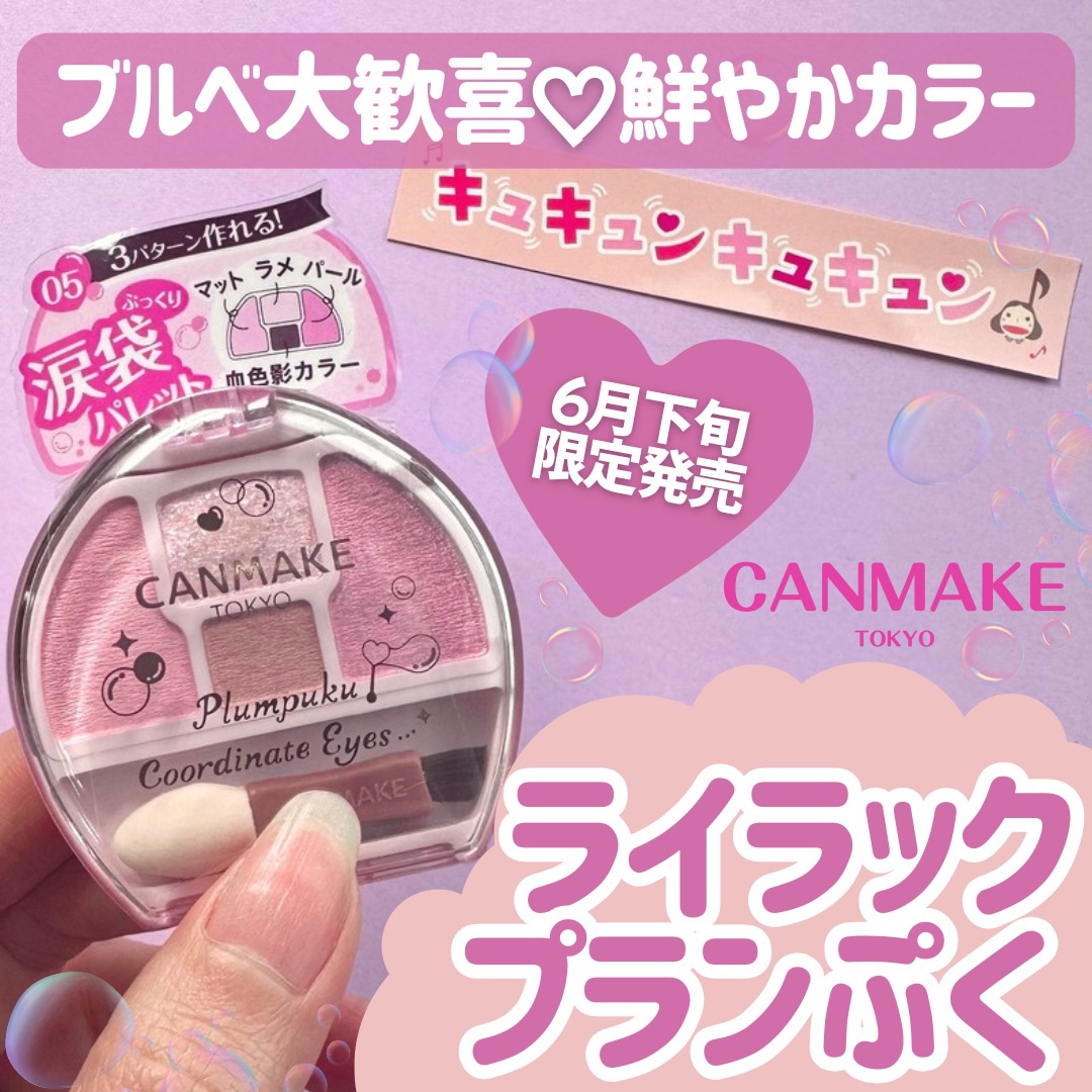 プランぷくコーデアイズ/キャンメイク/パウダーアイシャドウを使ったクチコミ（1枚目）