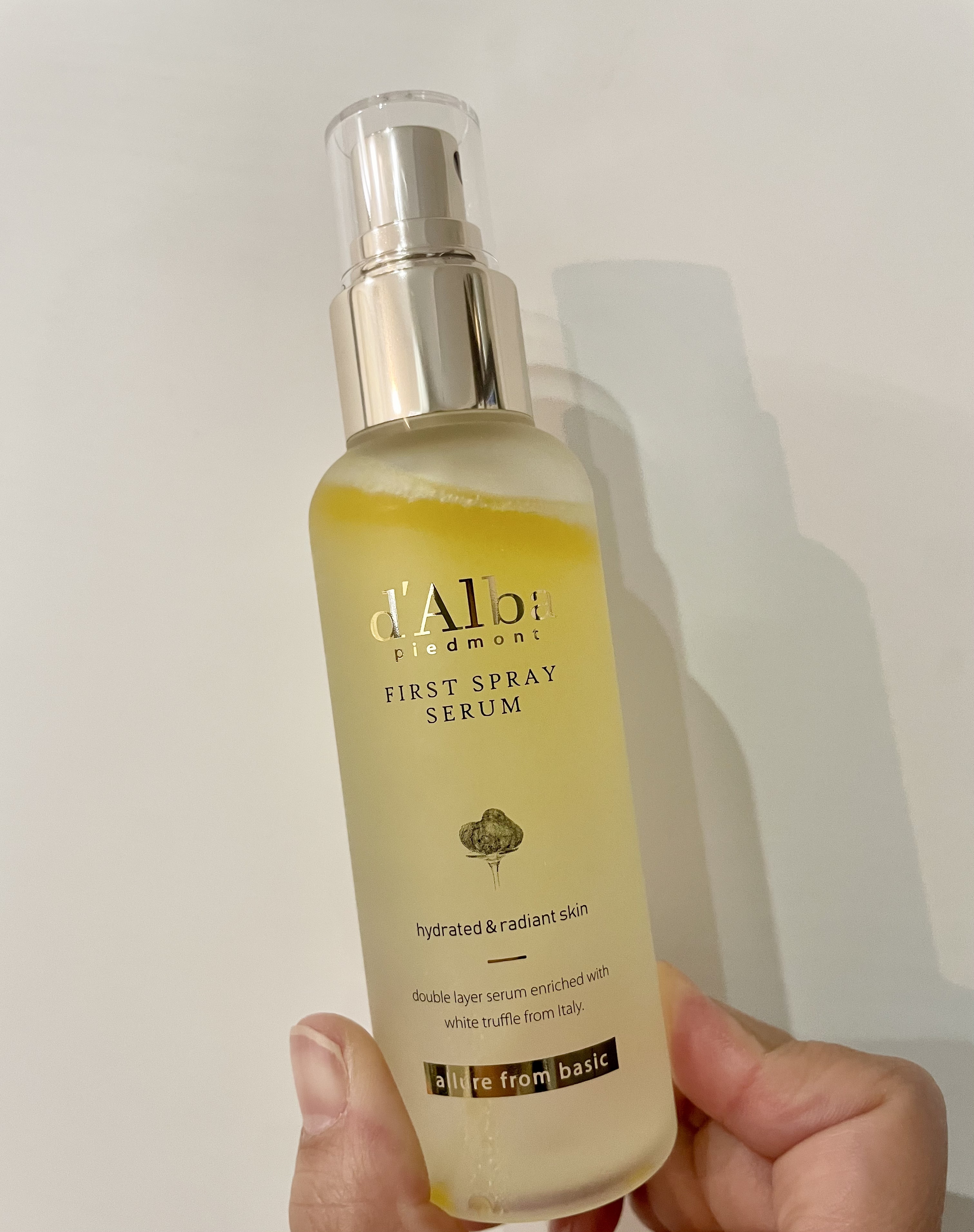 ダルバ ホワイトトリュフファーストスプレーセラム/ダルバ/ミスト状化粧水を使ったクチコミ（1枚目）