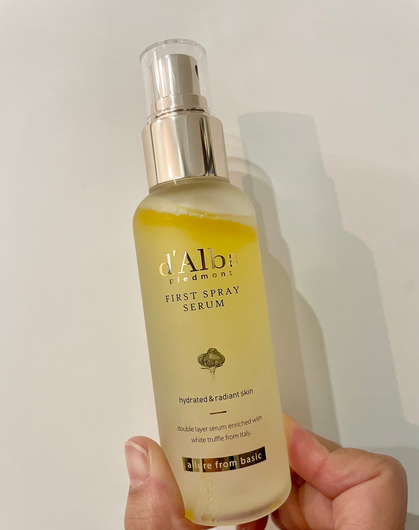 ダルバ ホワイトトリュフファーストスプレーセラム/ダルバ/ミスト状化粧水を使ったクチコミ(1枚目)