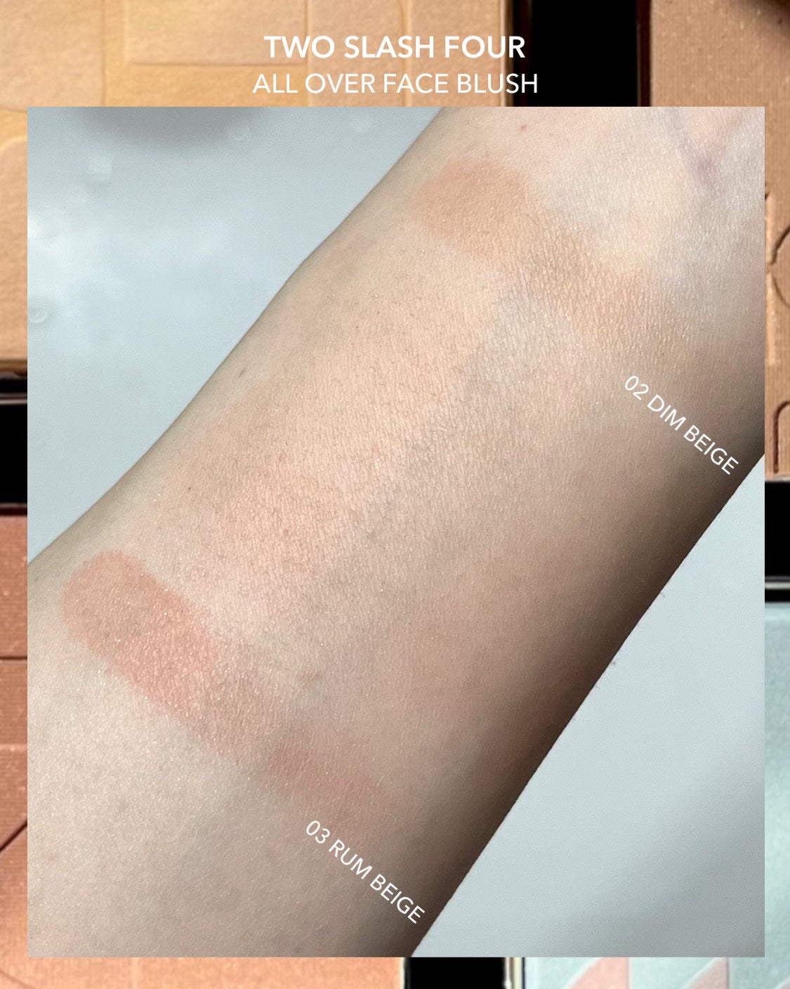 オールオーバーフェイスブラッシュ/TWO SLASH FOUR/パウダーチークを使ったクチコミ(4枚目)