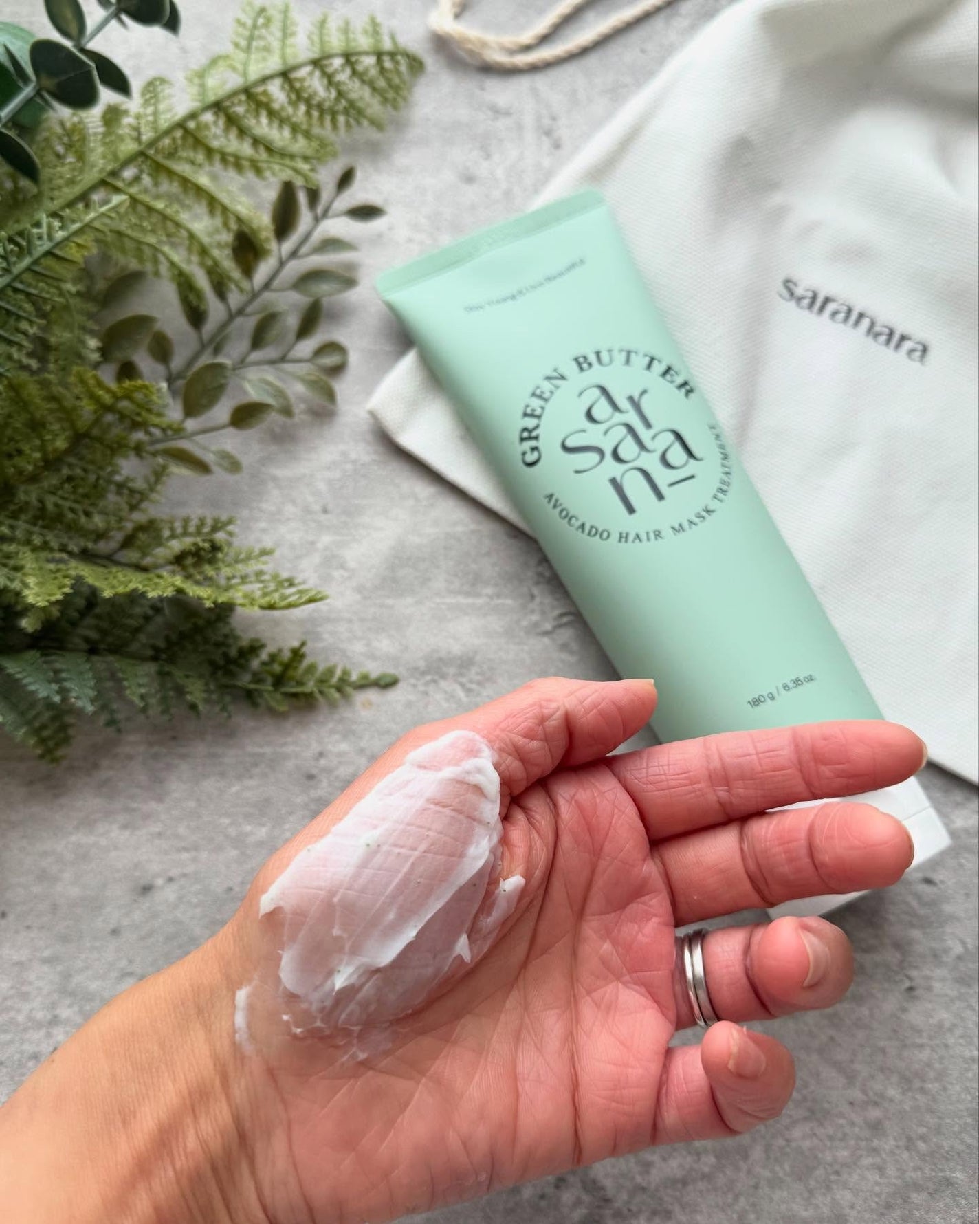 GREEN BUTTER AVOCADO TREATMENT(グリーンバター アボカド ヘアマスク トリートメント)/SARANARA/ヘアマスク・ヘアパックを使ったクチコミ(4枚目)