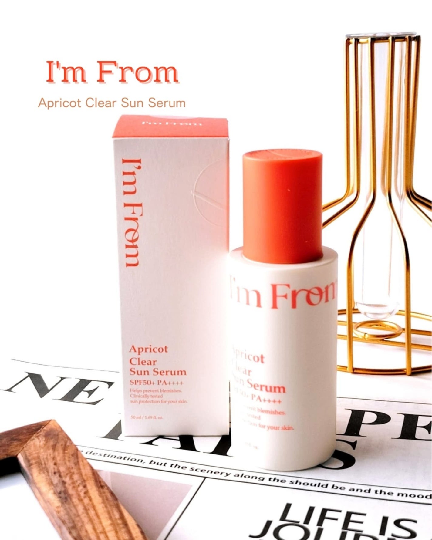 アプリコットクリアサンセラム/I'm from/日焼け止めローションを使ったクチコミ(1枚目)