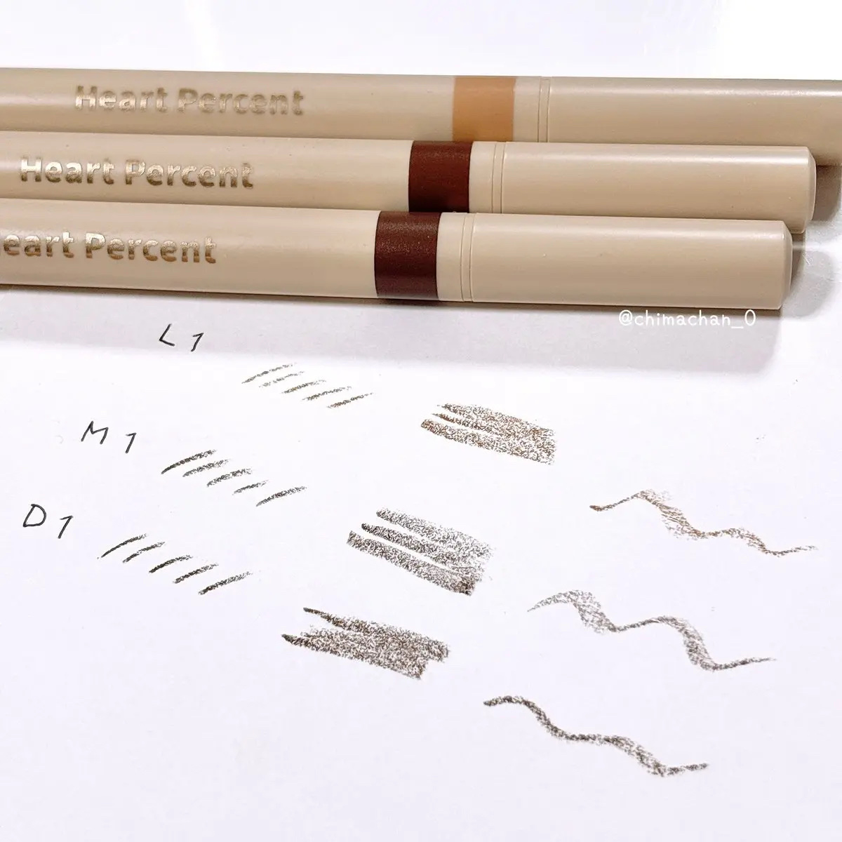 ドット オン ムードエッジ アンド フラットアイブロウ M1/Heart Percent/アイブロウペンシルを使ったクチコミ（2枚目）