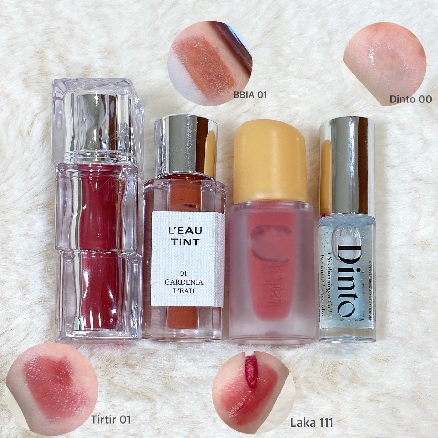 フルーティーグラムティント/Laka/リップティントを使ったクチコミ(2枚目)