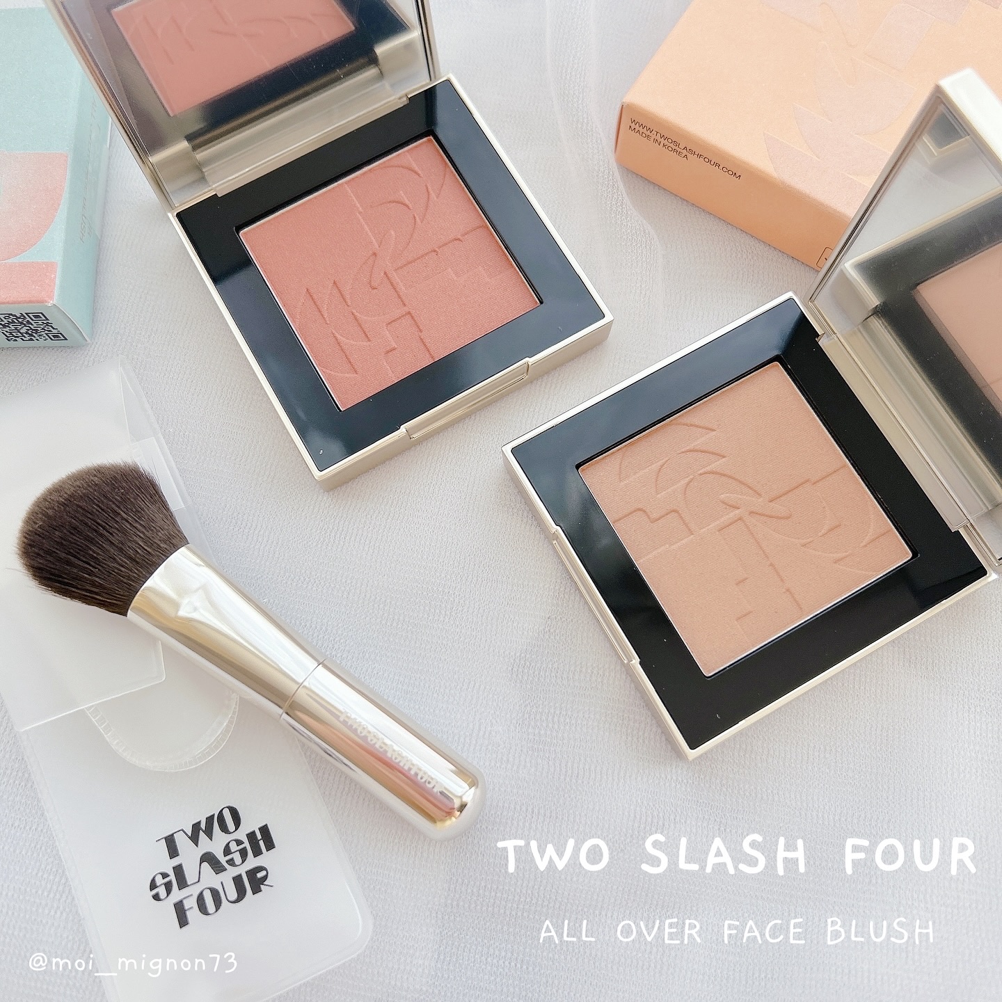オールオーバーフェイスブラッシュ/TWO SLASH FOUR/パウダーチークを使ったクチコミ（1枚目）