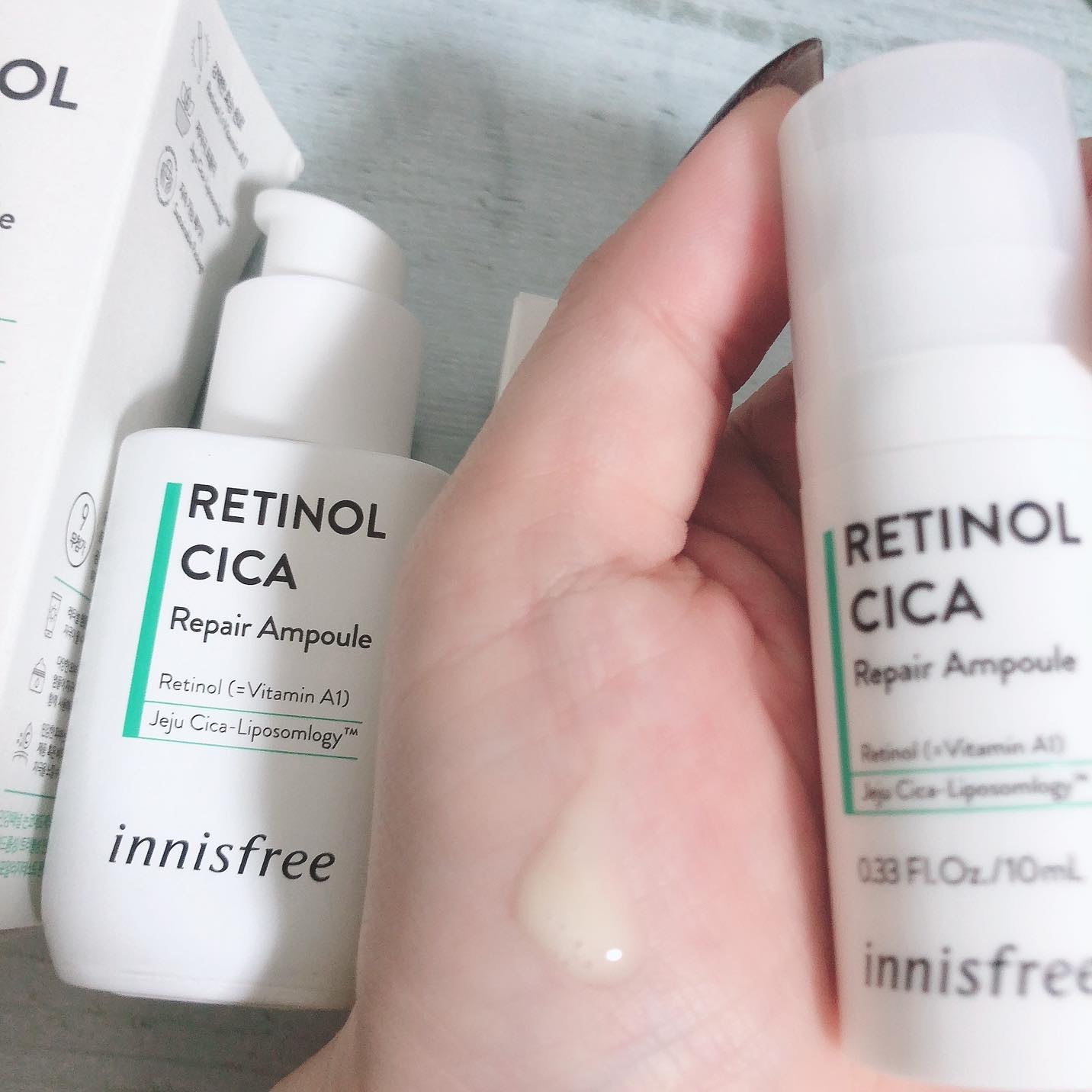 レチノール　シカ　リペア　セラム/innisfree/美容液を使ったクチコミ（2枚目）