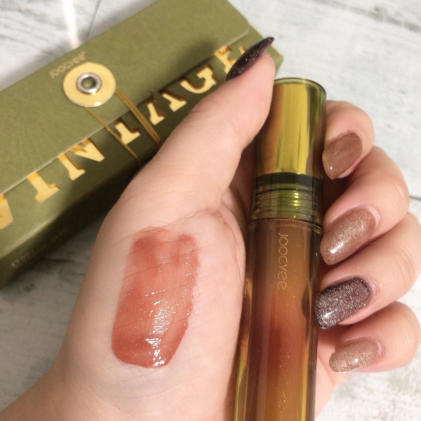 浮金ミラーリップグロス/Joocyee/リップグロスを使ったクチコミ(2枚目)