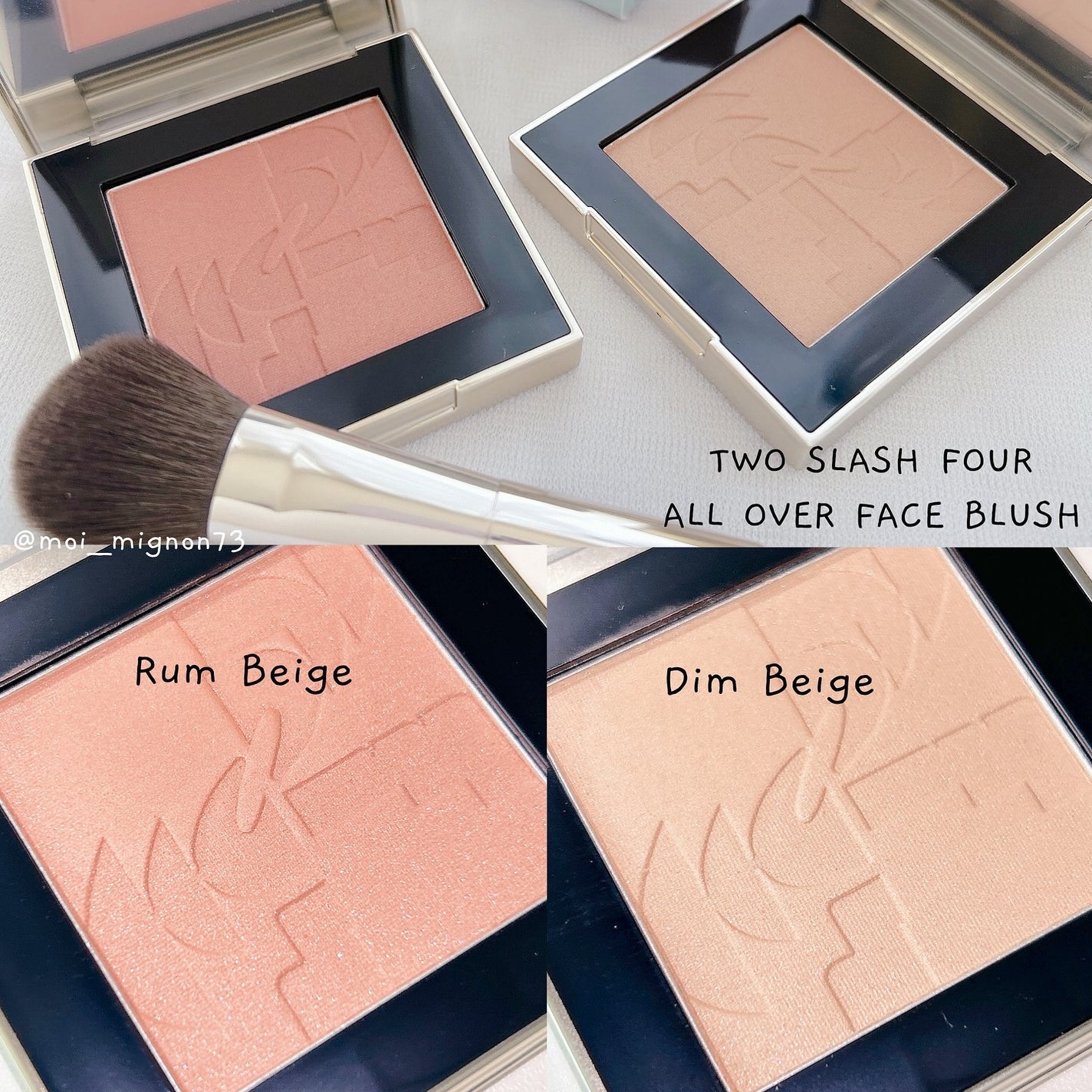 オールオーバーフェイスブラッシュ/TWO SLASH FOUR/パウダーチークを使ったクチコミ(2枚目)