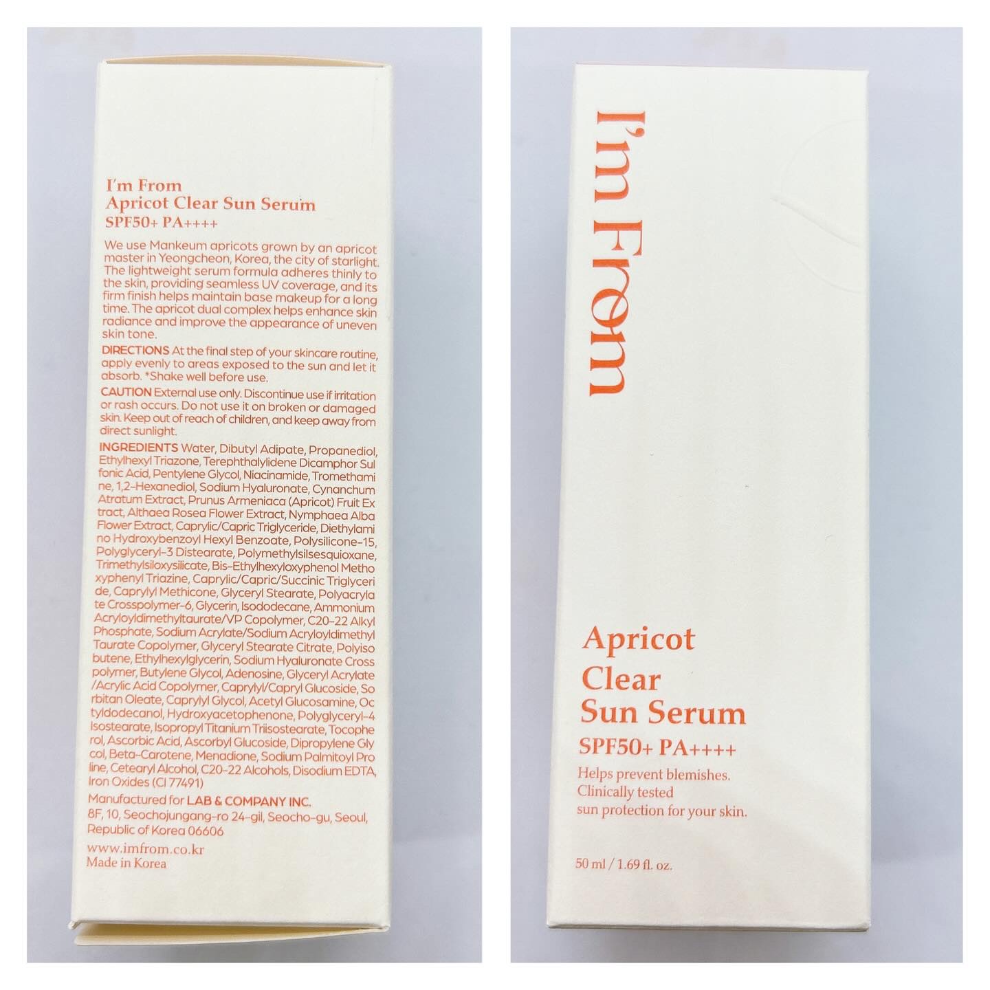 アプリコットクリアサンセラム/I'm from/日焼け止めローションを使ったクチコミ（3枚目）