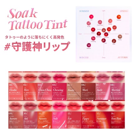 Soak Tattoo Tint/フォレンコス/リップグロスを使ったクチコミ(2枚目)