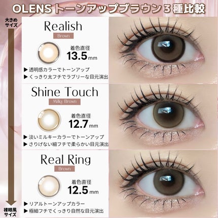 Real Ring 1day/OLENS/ワンデー(1DAY)カラコンを使ったクチコミ(5枚目)