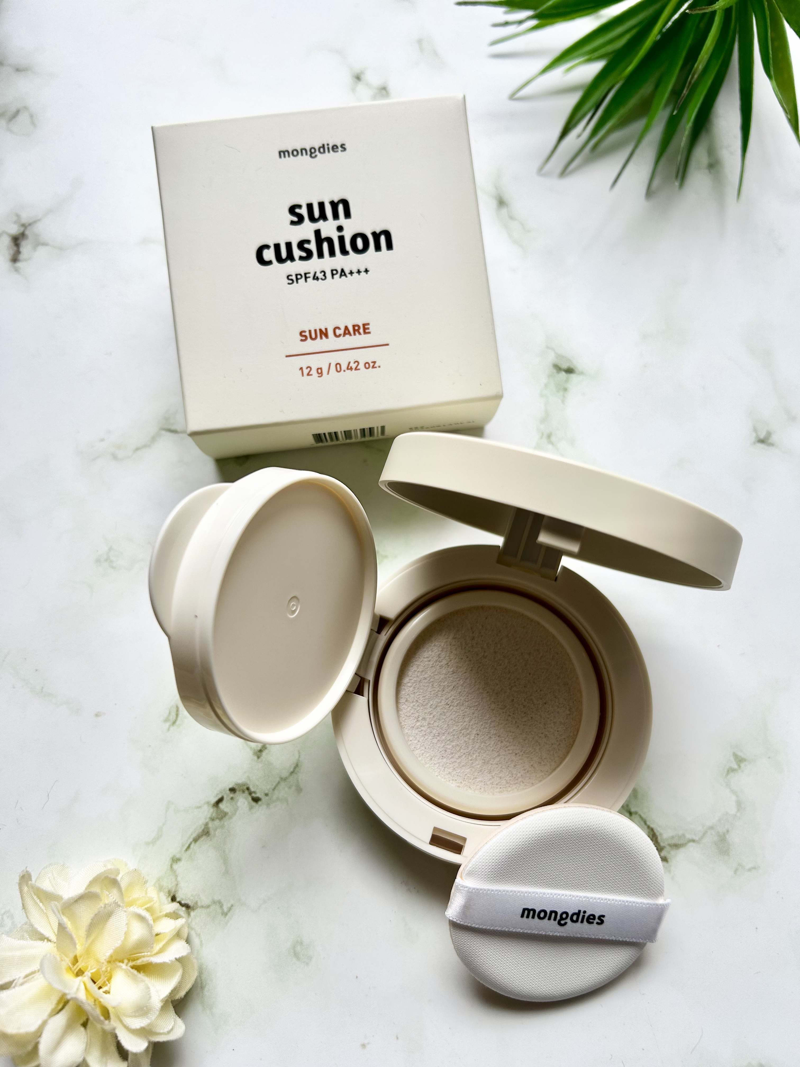 日焼け止めクッション SPF 43 PA+++/モンディエス/日焼け止めローションを使ったクチコミ（3枚目）